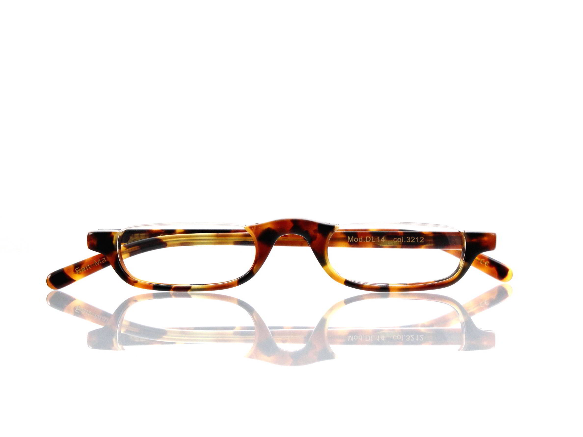 Lesca Lunetier • DL 14 • Col. 3212 • Acetat-Halb-Brillen-Fassung