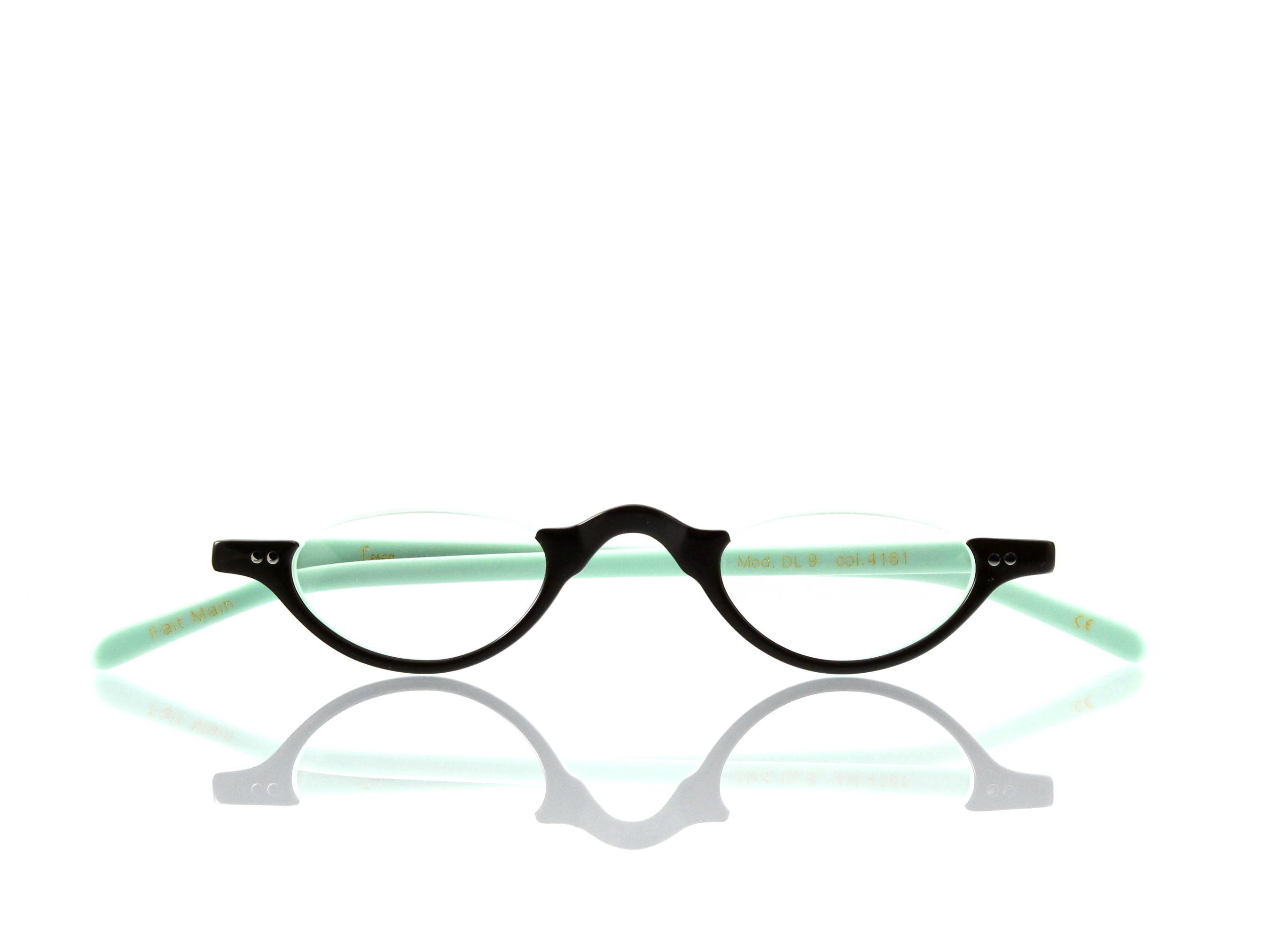 Lesca Lunetier • DL 9 • Col. 4161 • Acetat-Halb-Brillen-Fassung