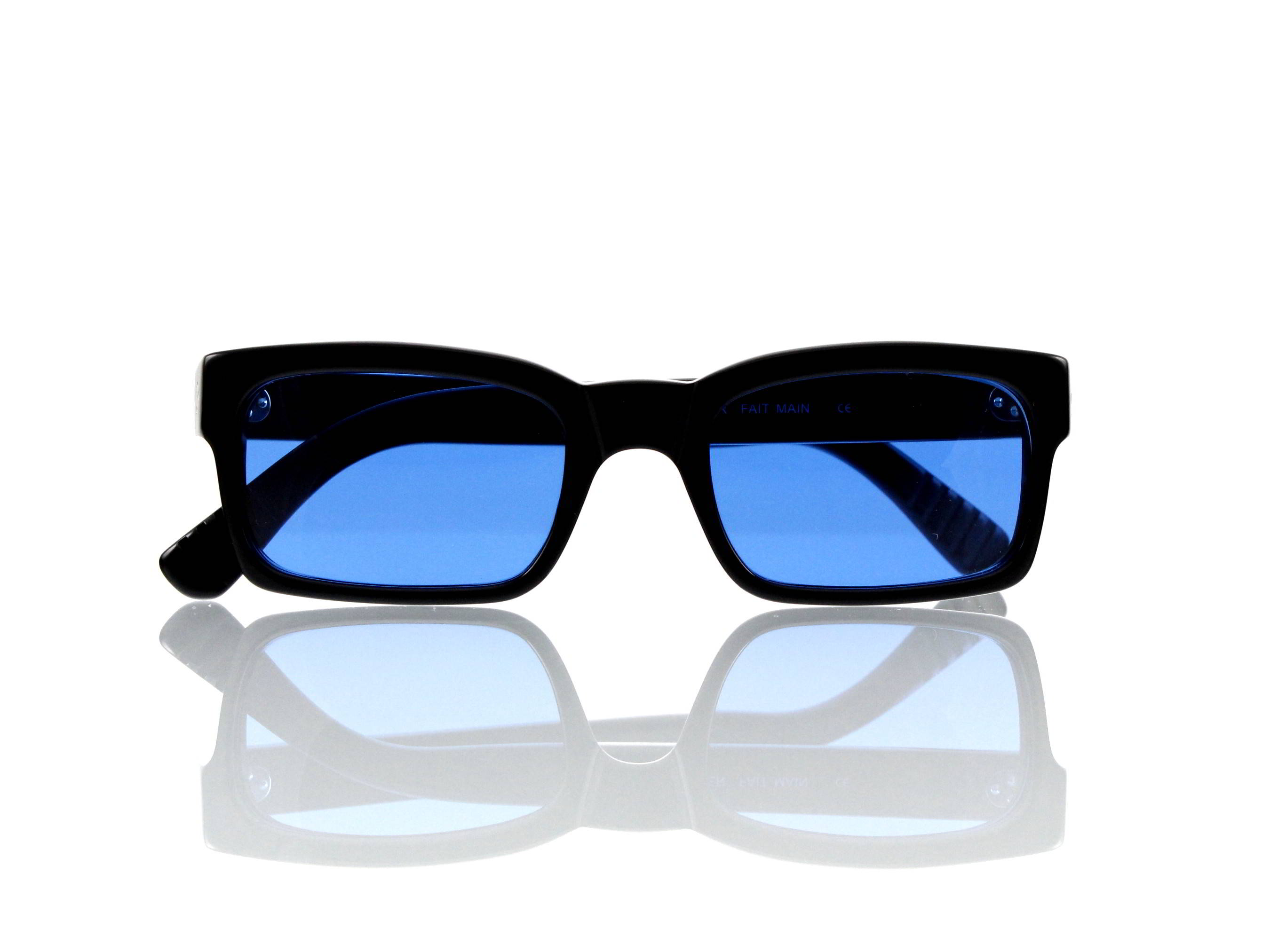 Lesca Lunetier Mod. Bauhaus Sonne Col. 1 Größe 51-19 - 145mm Kunststoff blau 70%