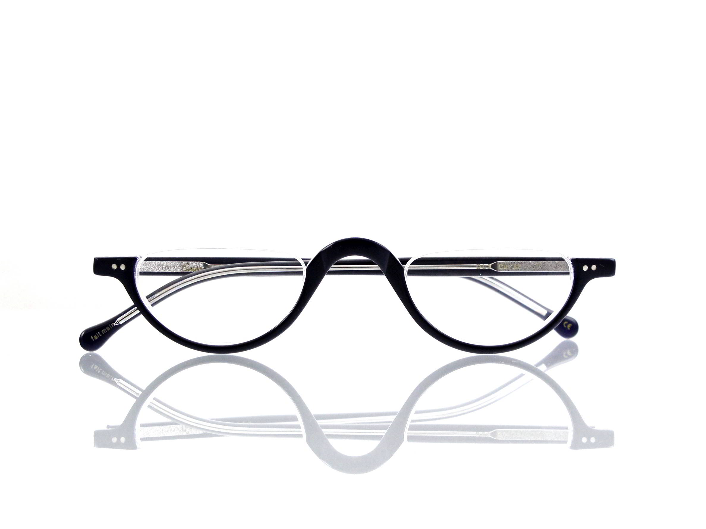 Lesca Lunetier • DL 3 • Col. 32 • Acetat-Halb-Brillen-Fassung