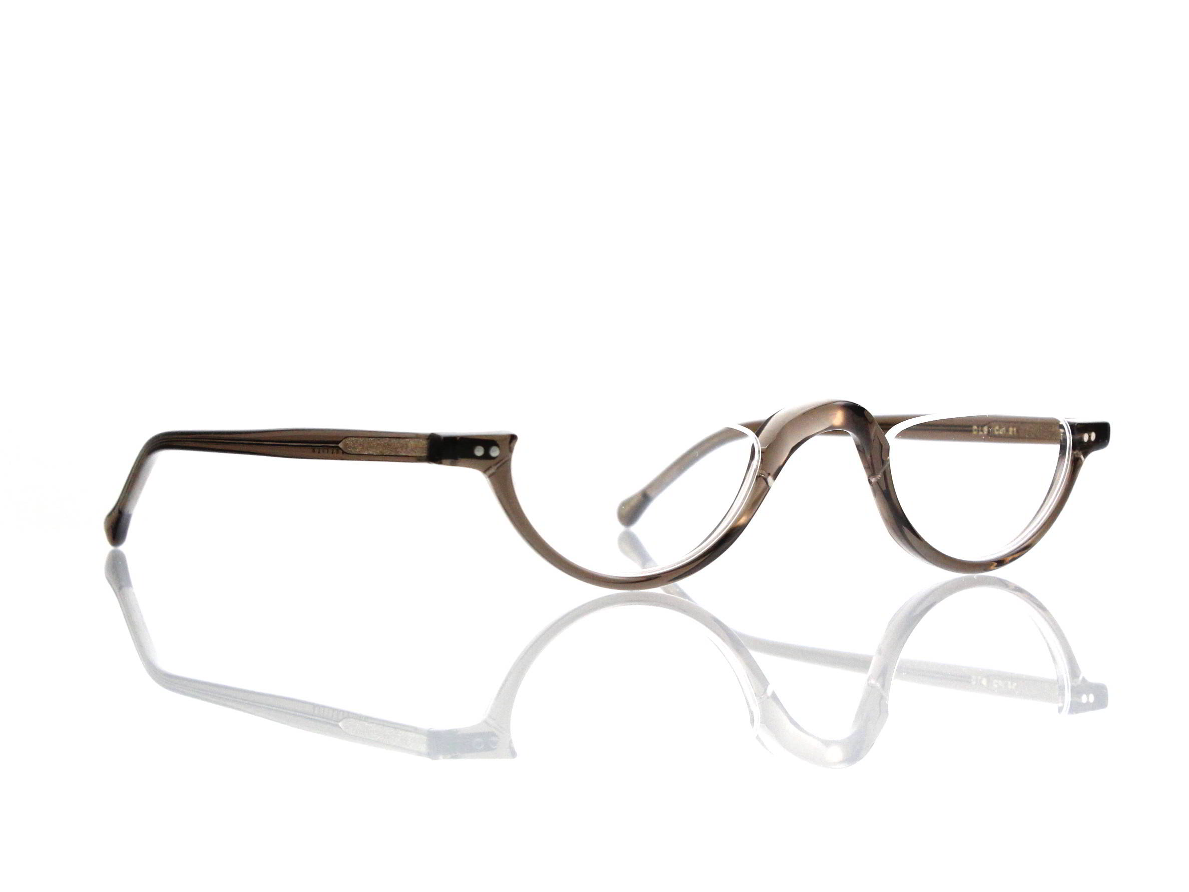 Lesca Lunetier • DL 3 • Col. 21 • Acetat-Halb-Brillen-Fassung