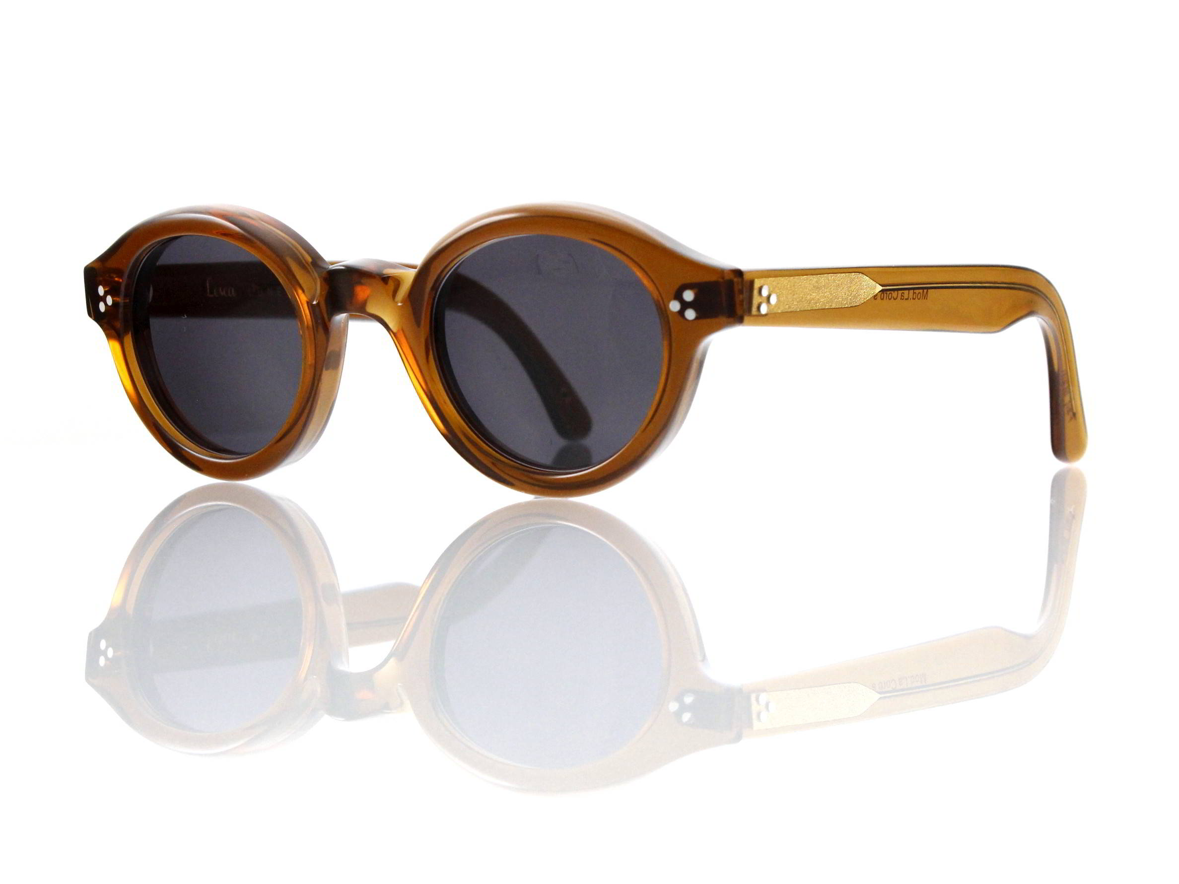 Lesca Lunetier • La Corb's • Sonnenbrille • Col. Cognac • Kunststoff grau 85%