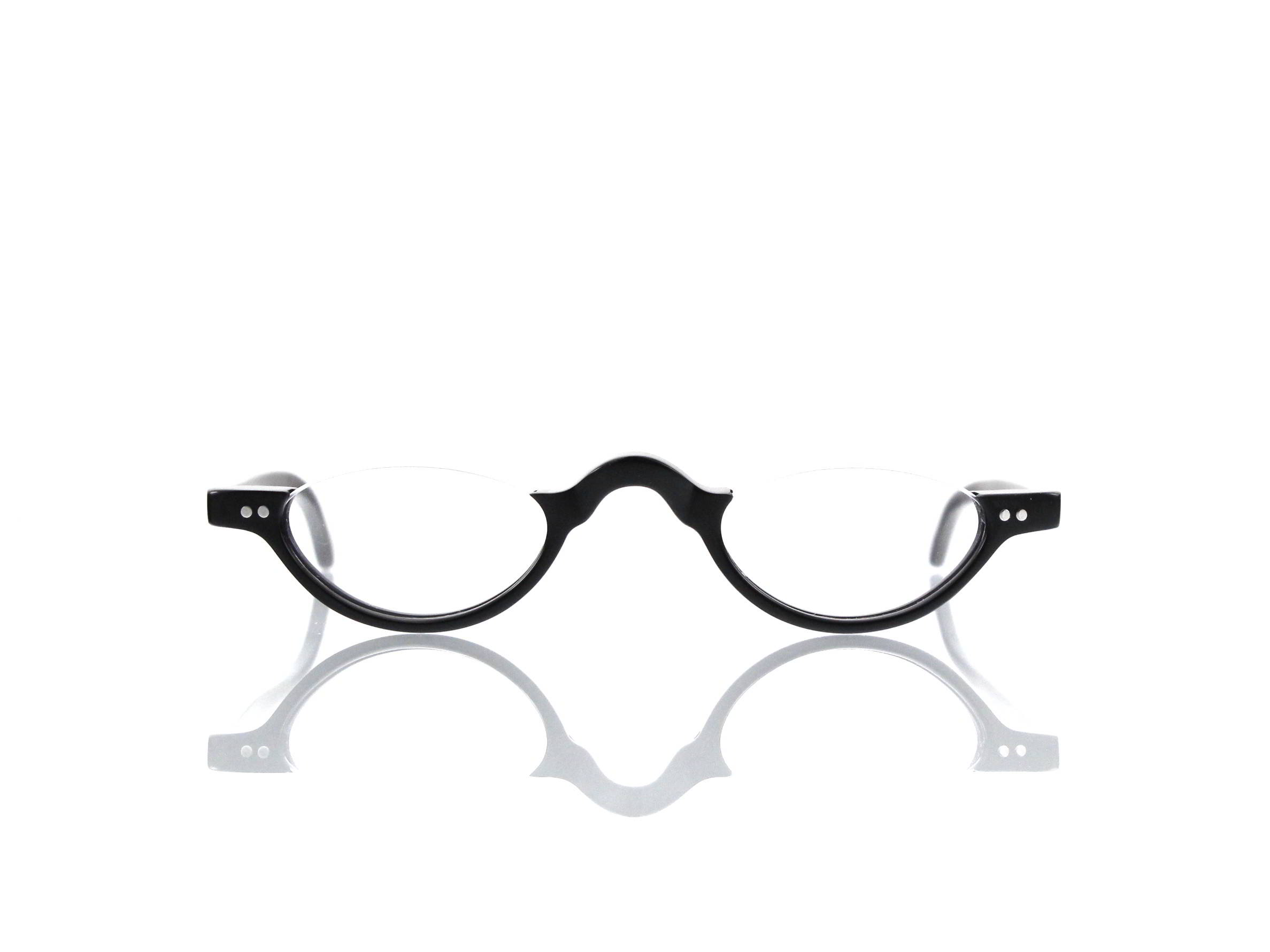Lesca Lunetier • DL 9 • Col. 100 • Acetat-Halb-Brillen-Fassung