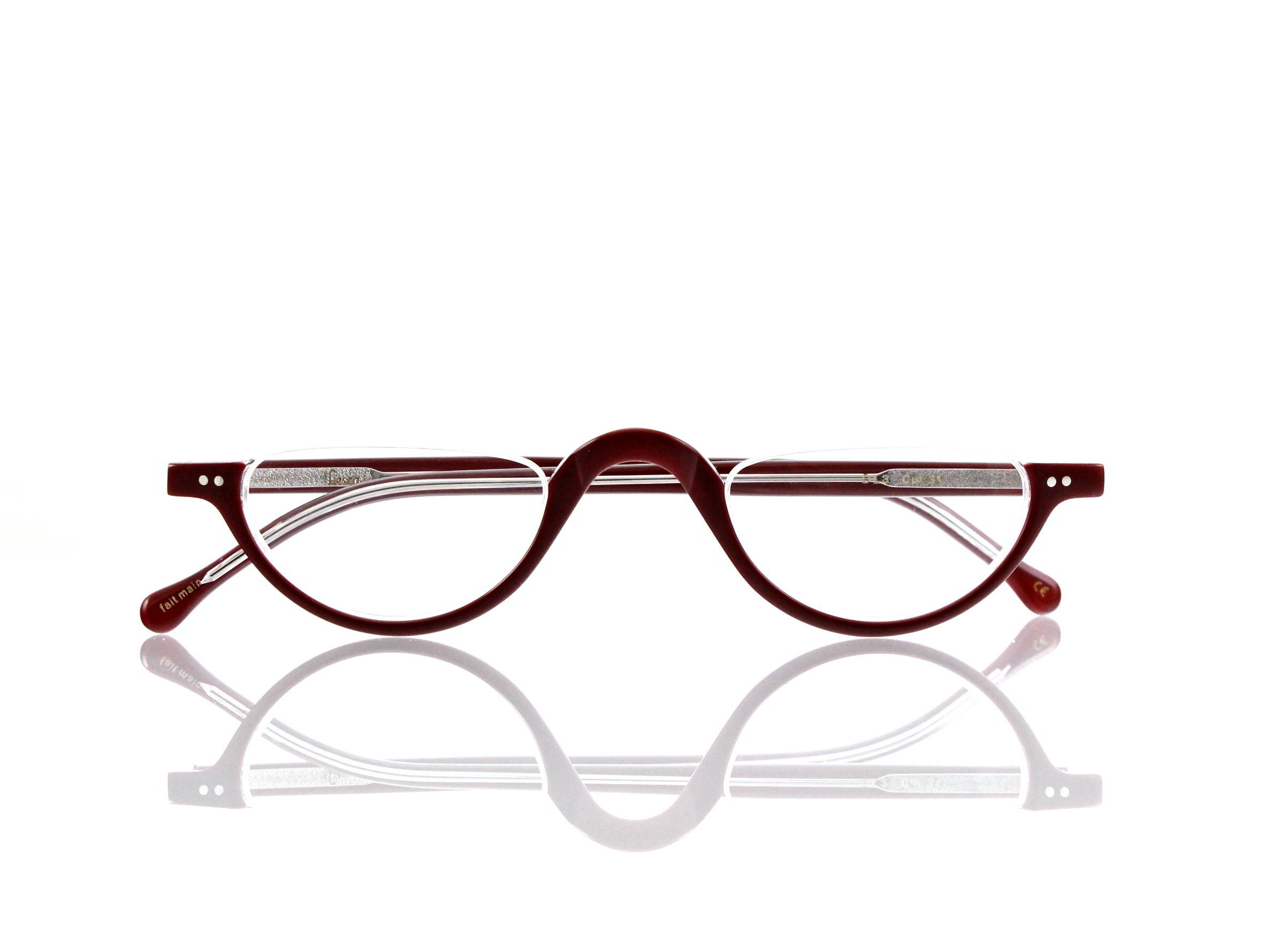Lesca Lunetier • DL 3 • Col. 31 • Acetat-Halb-Brillen-Fassung
