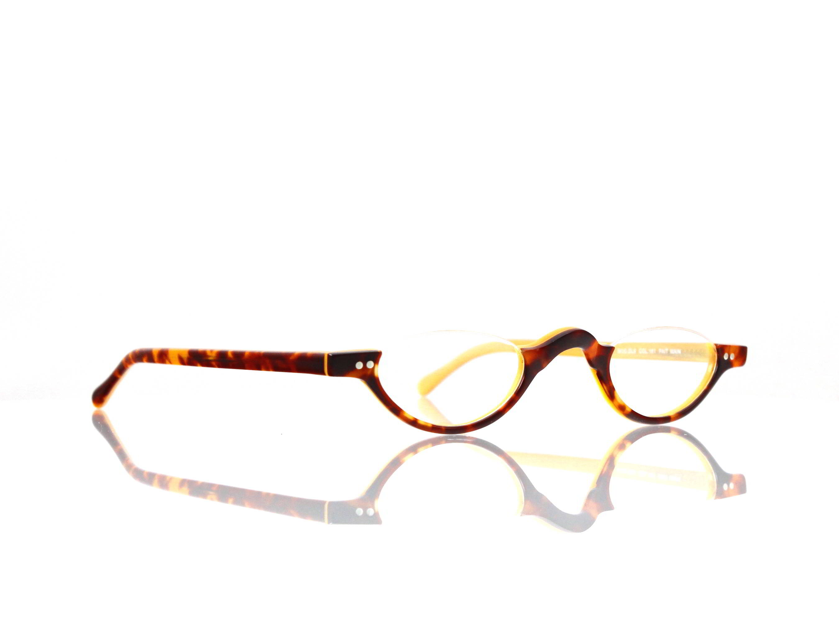 Lesca Lunetier • DL 9 • Col. 181 • Acetat-Halb-Brillen-Fassung