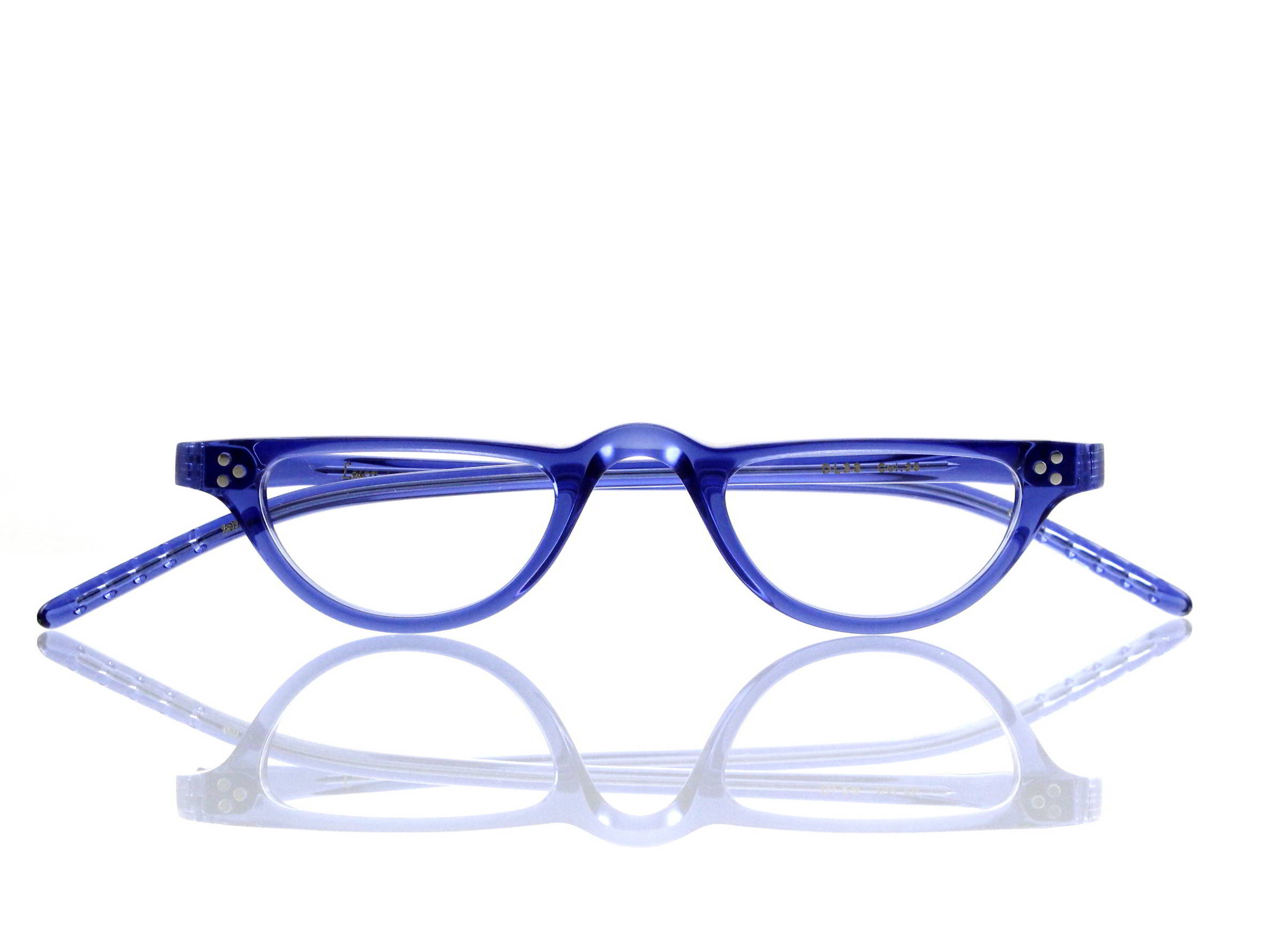 Lesca Lunetier • DL 23 • Col. 25 • Acetat-Halb-Brillen-Fassung
