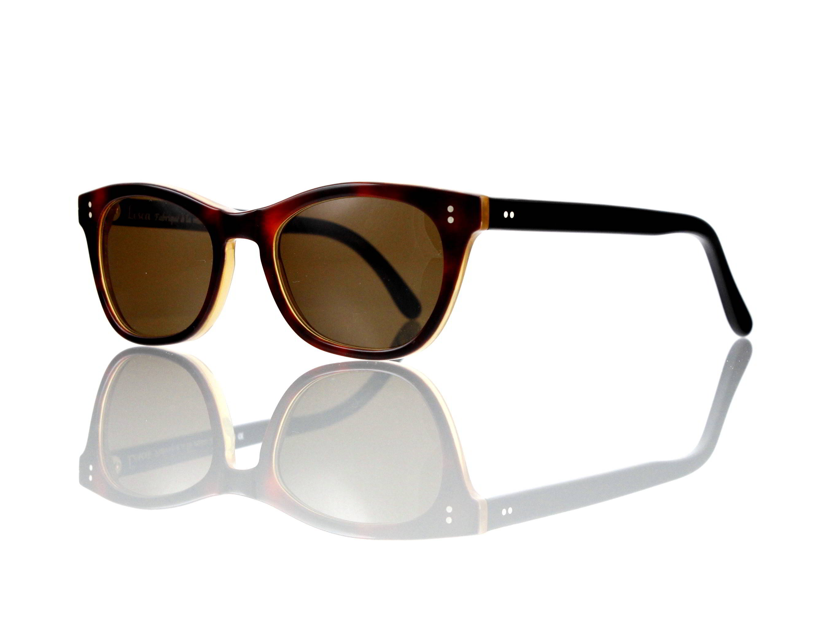 Lesca Lunetier Mod. Mathieu Sonne Col. M. 201 Größe 50-22 -145mm Kunststoff braun 85%