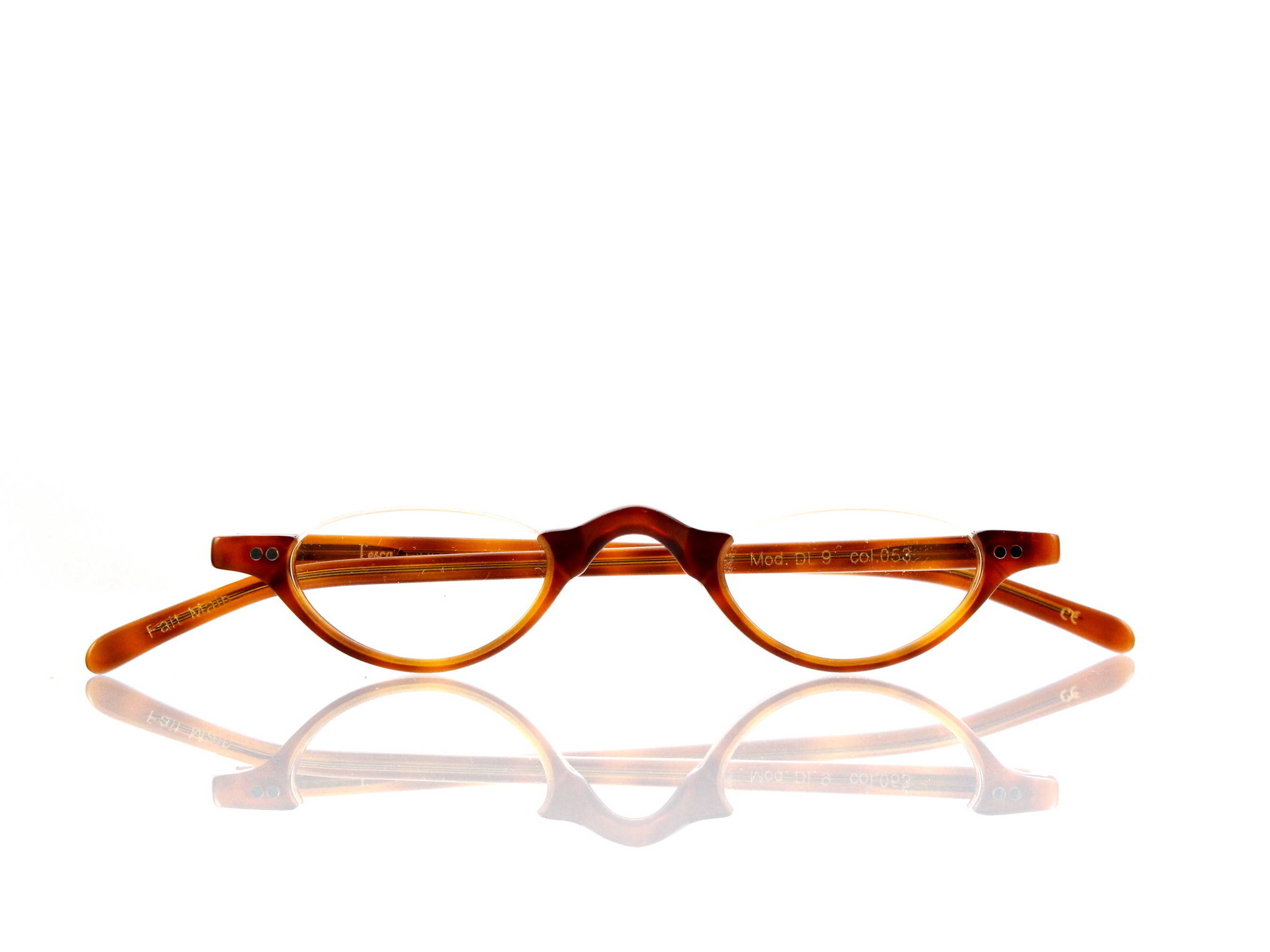 Lesca Lunetier • DL 9 • Col. 053 • Acetat-Halb-Brillen-Fassung