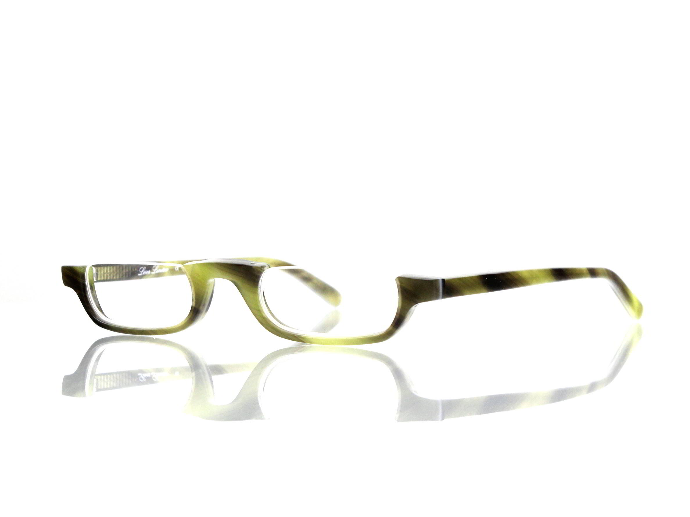 Lesca Lunetier • DL 14 • Col. 071 • Acetat-Halb-Brillen-Fassung