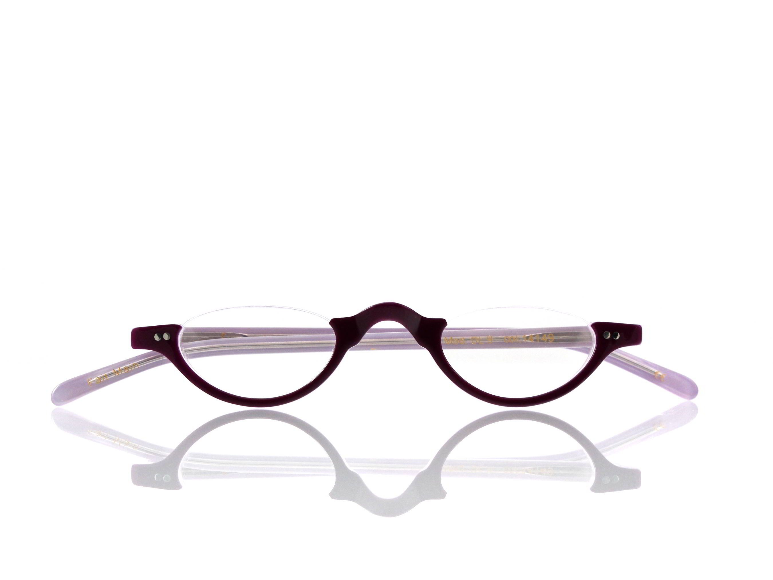 Lesca Lunetier • DL 9 • Col. 14149 • Acetat-Halb-Brillen-Fassung
