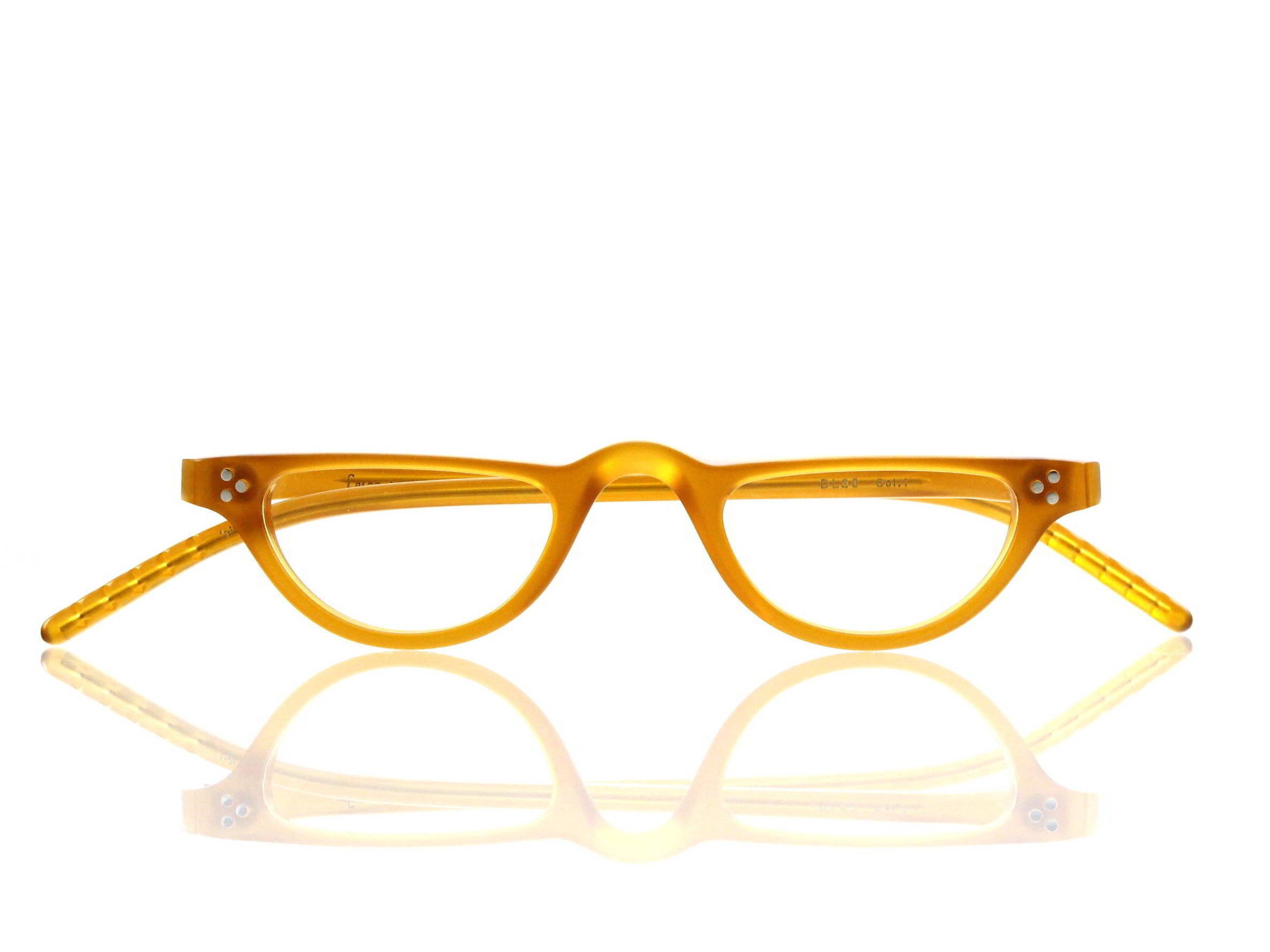 Lesca Lunetier • DL 23 • Col. 1 • Acetat-Halb-Brillen-Fassung