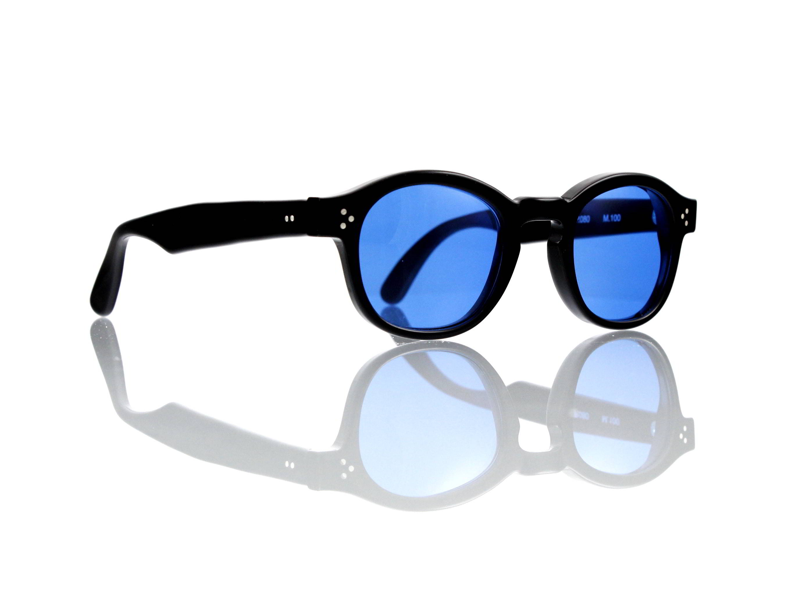Lesca Lunetier Mod. P.080 Sonne Col. M.100 Größe 44-22 - 145mm Kunststoff blau 70%