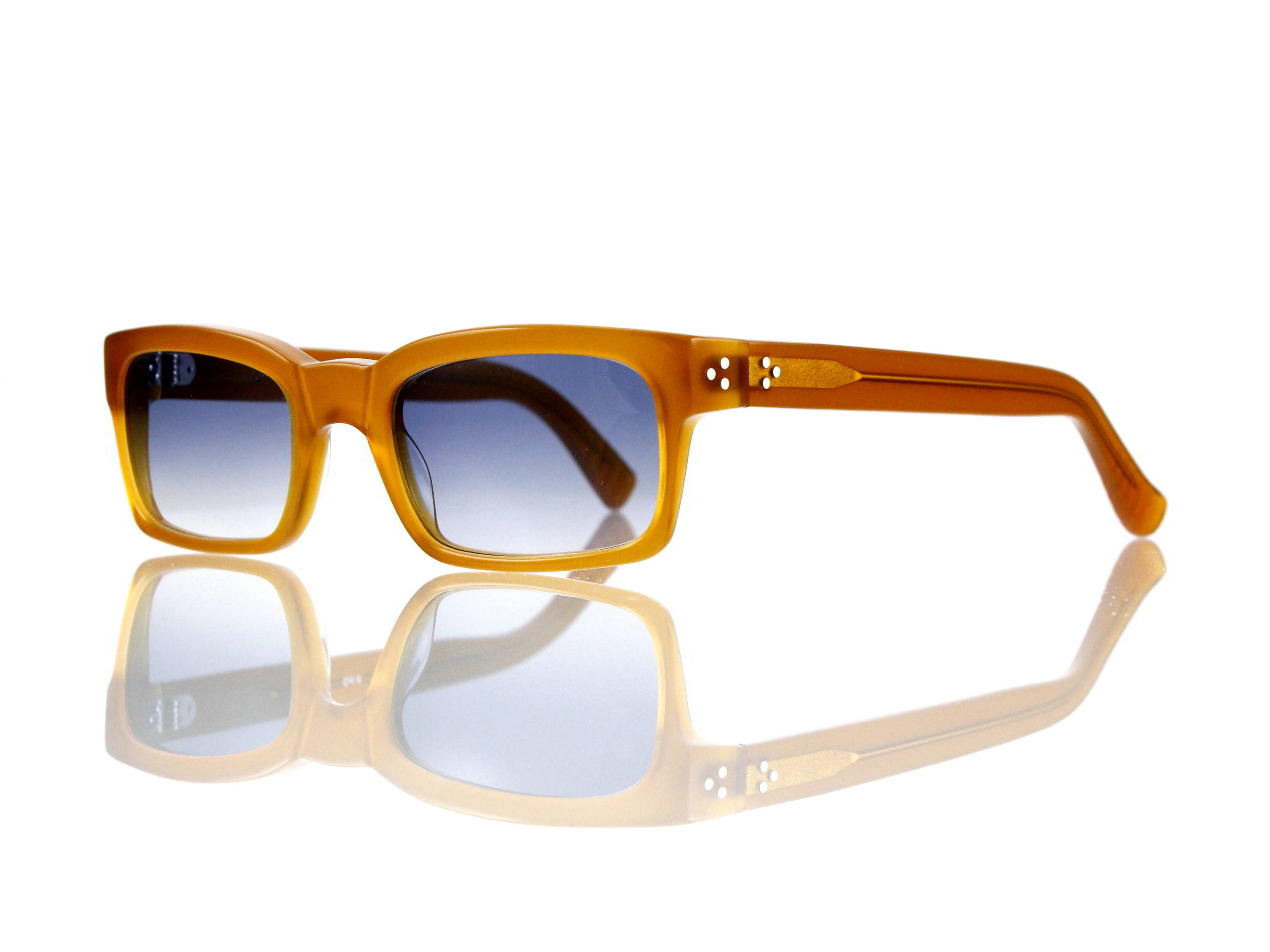 Lesca Lunetier Mod. Bauhaus Sonne Col. 6 Größe 51-19 - 145mm Kunststoff blaugrau verlauf