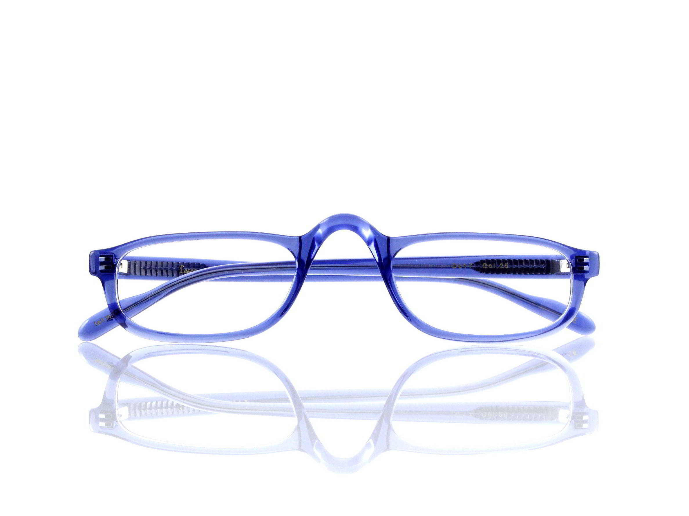 Lesca Lunetier • DL 17 • Col. 25 • Acetat-Halb-Brillen-Fassung