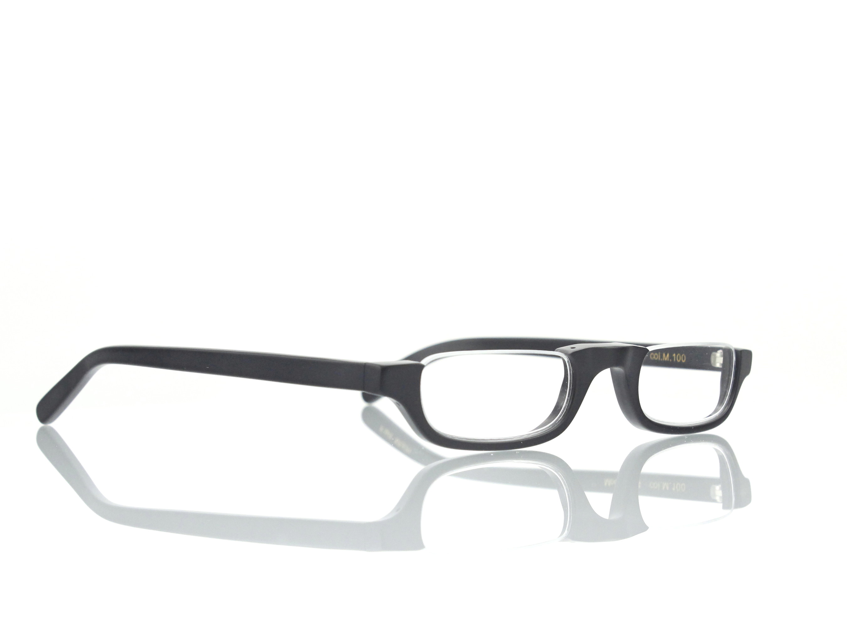 Lesca Lunetier • DL 14 • Col. 100 • Acetat-Halb-Brillen-Fassung