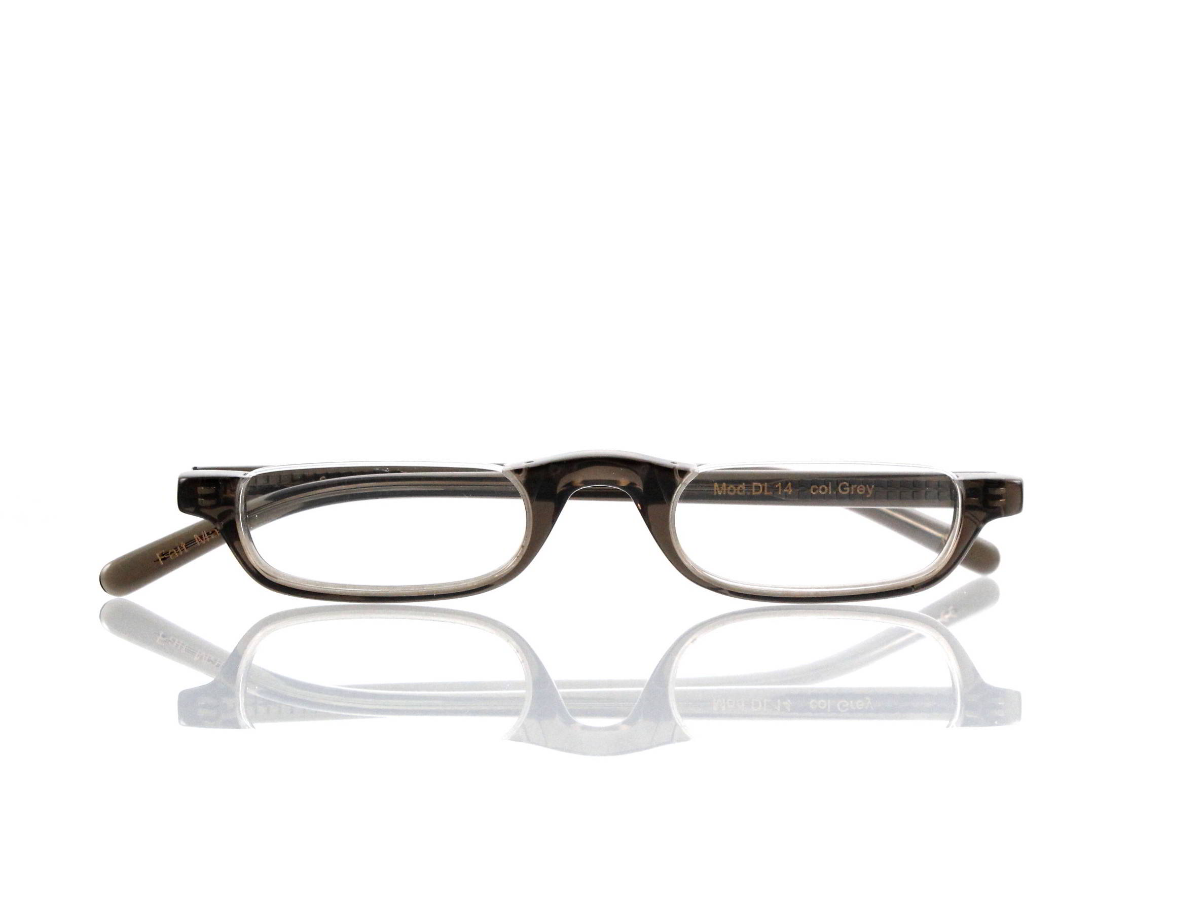Lesca Lunetier • DL 14 • Col. grey • Acetat-Halb-Brillen-Fassung