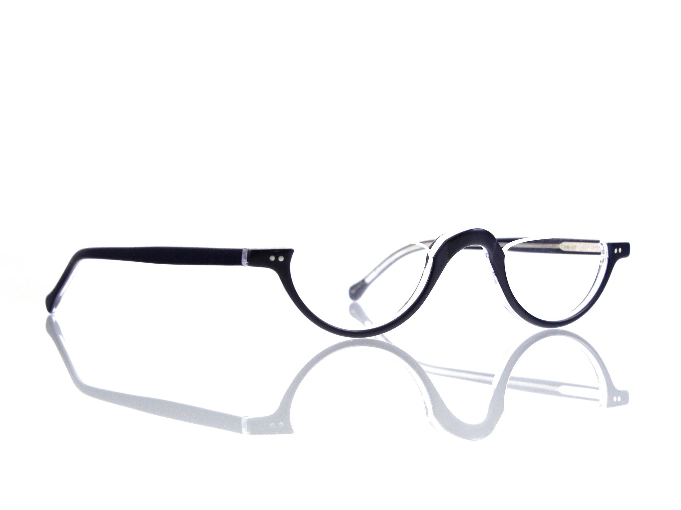 Lesca Lunetier • DL 3 • Col. 32 • Acetat-Halb-Brillen-Fassung
