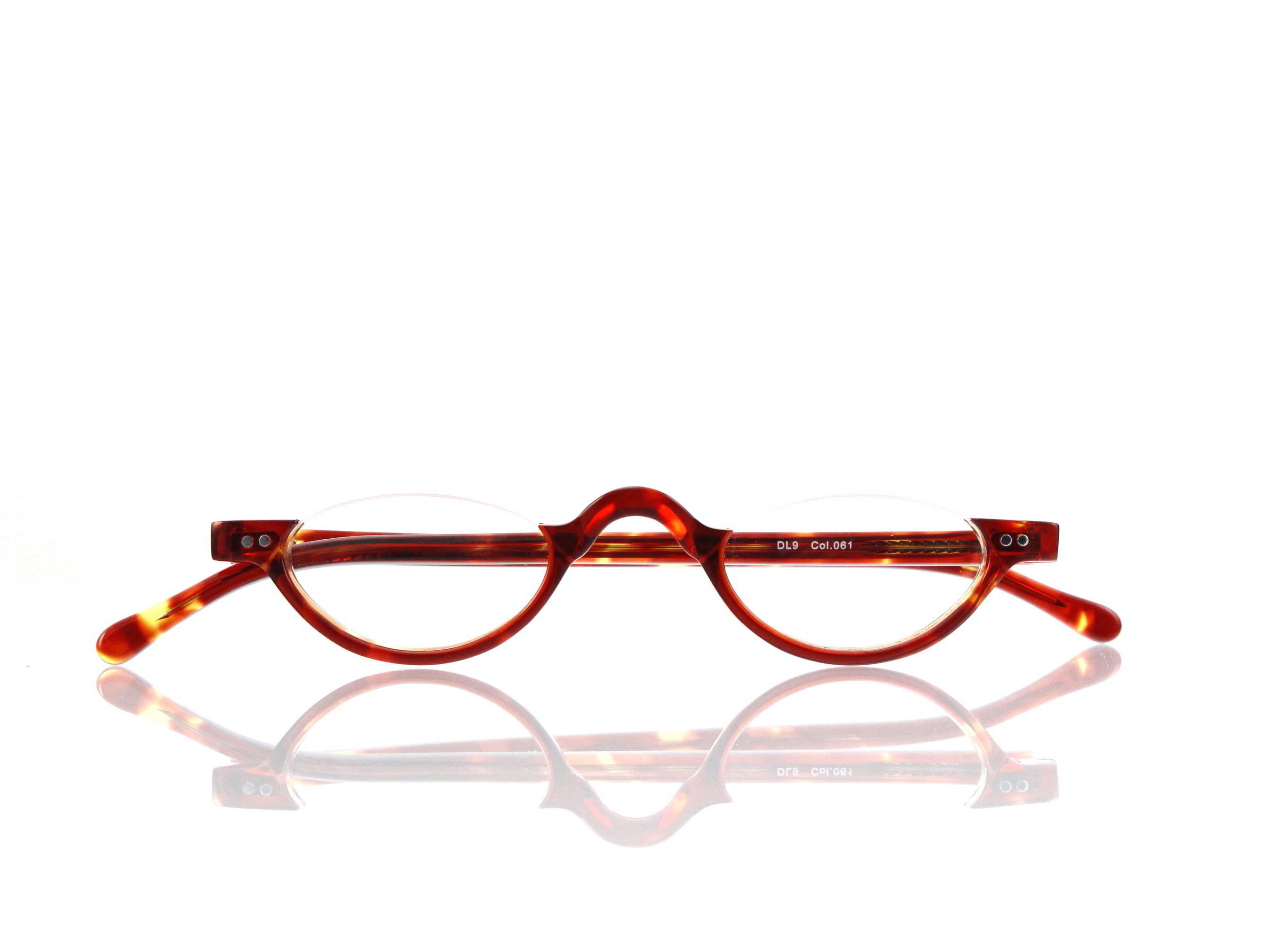 Lesca Lunetier • DL 9 • Col. 061 • Acetat-Halb-Brillen-Fassung