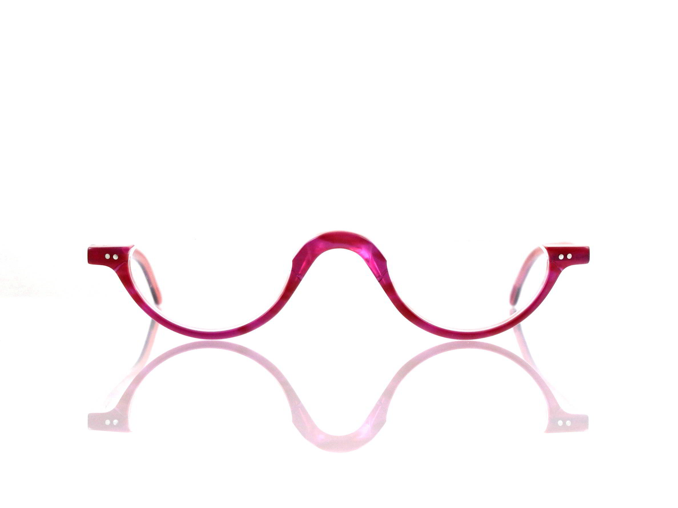 Lesca Lunetier • DL 3 • Col. 35 • Acetat-Halb-Brillen-Fassung
