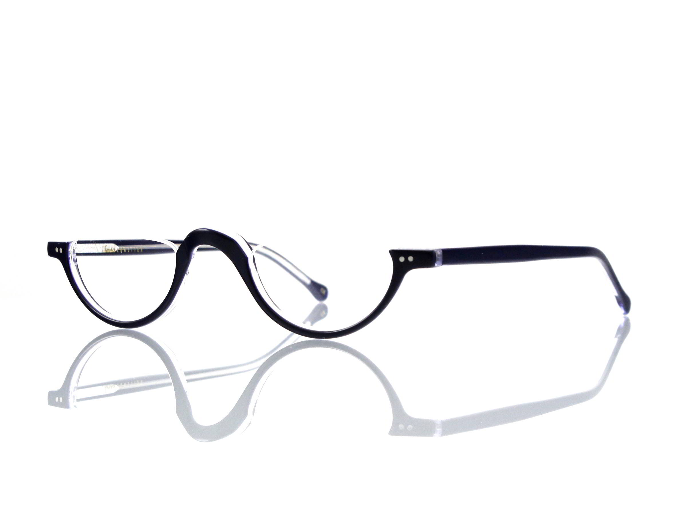 Lesca Lunetier • DL 3 • Col. 32 • Acetat-Halb-Brillen-Fassung