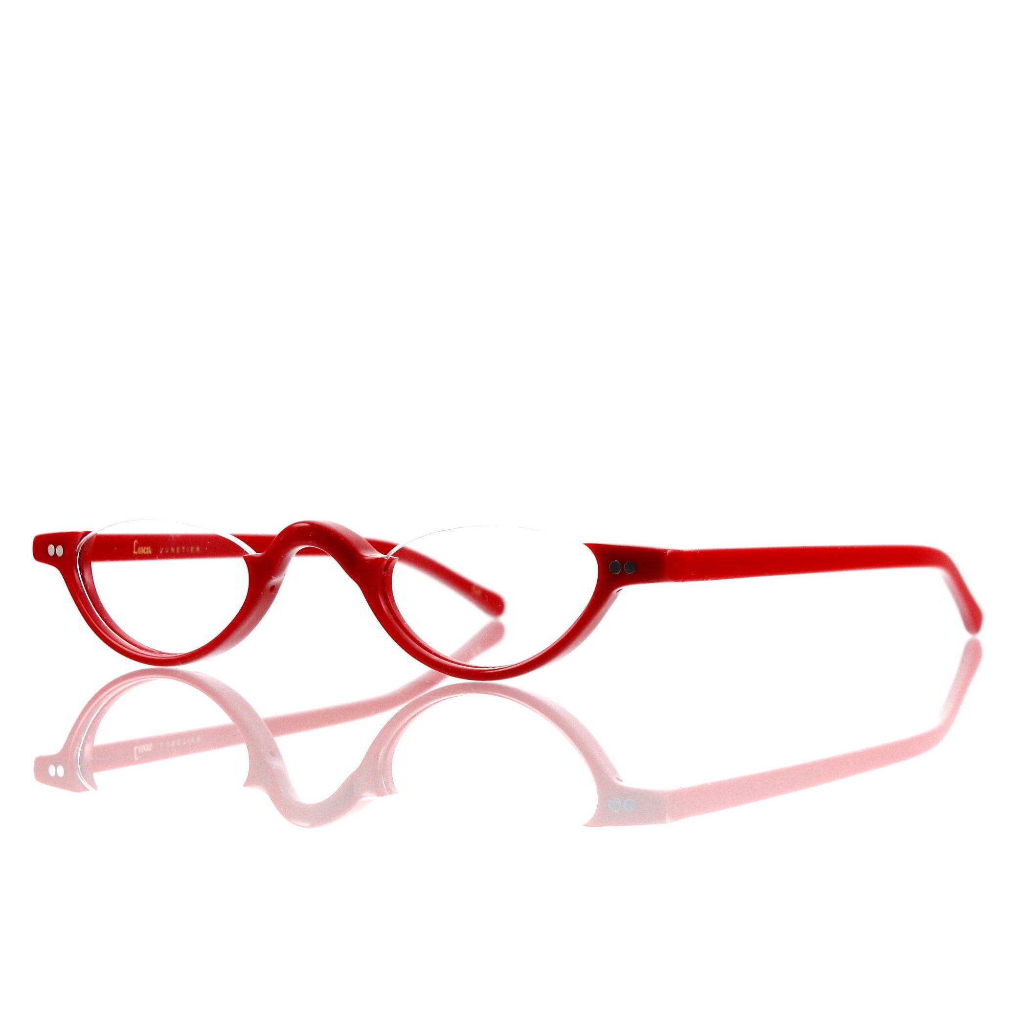 Lesca Lunetier • DL 9 • Col. 1113 • Acetat-Halb-Brillen-Fassung
