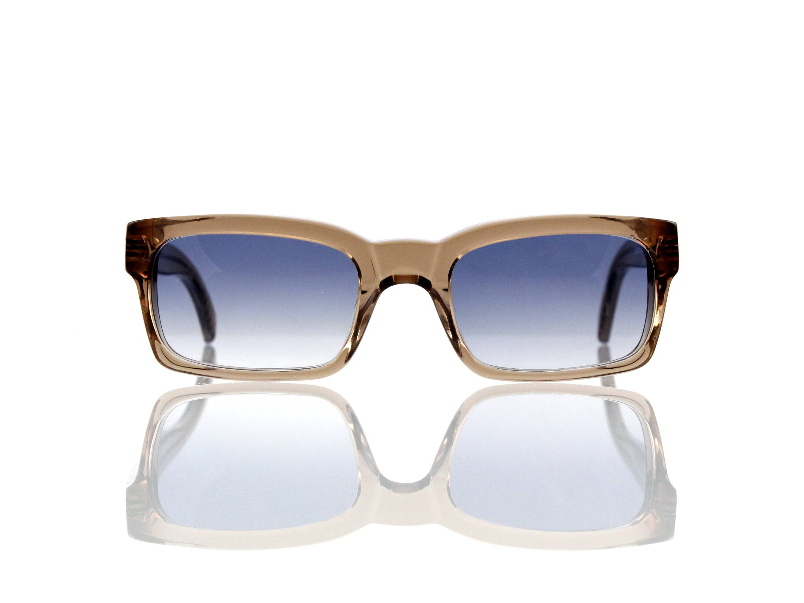 Lesca Lunetier Mod. Bauhaus Sonne Col. 8 Größe 51-19 - 145mm Kunststoff blaugrau verlauf