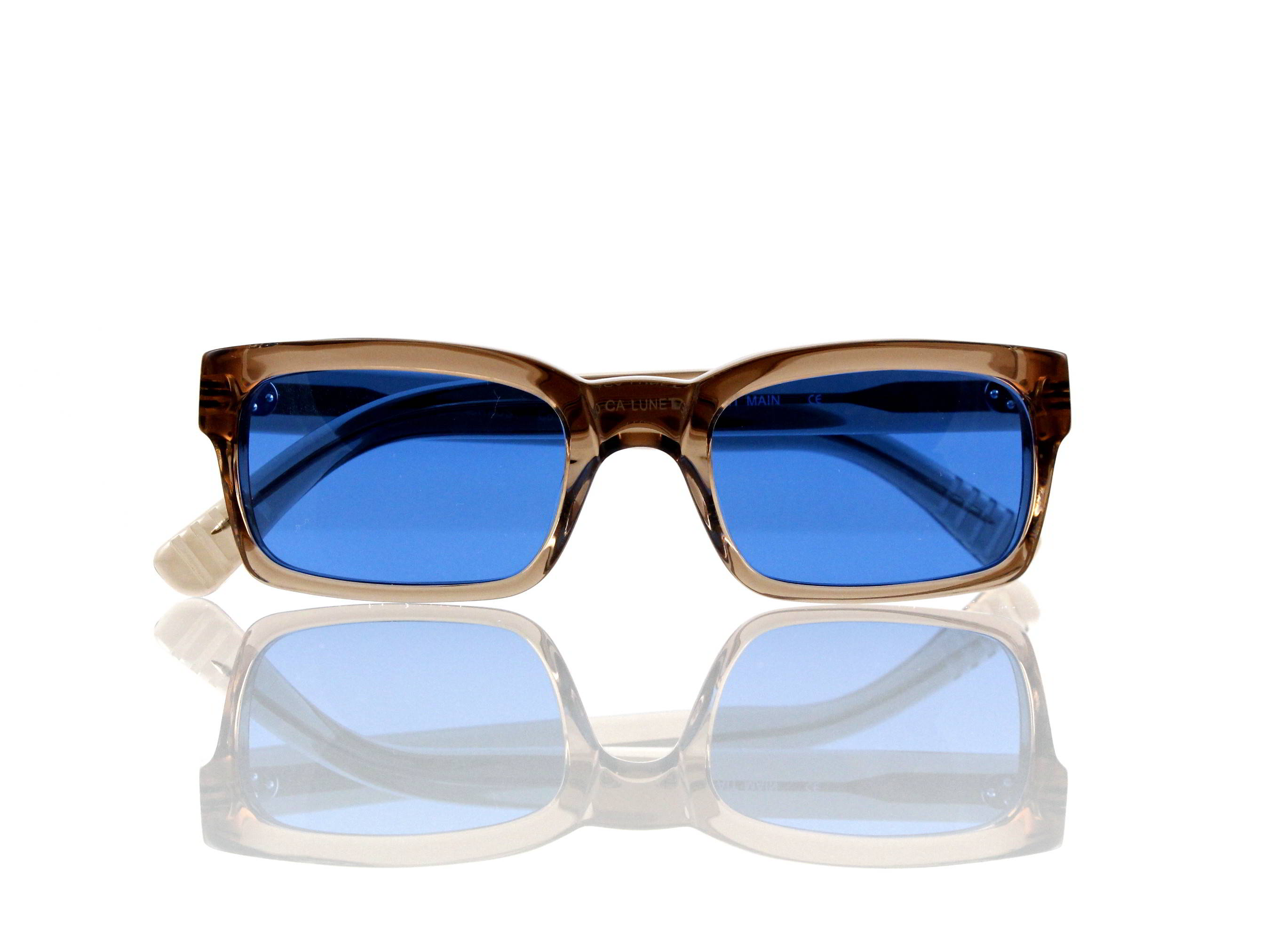 Lesca Lunetier Mod. Bauhaus Sonne Col. 8 Größe 51-19 - 145mm Kunststoff blau 70%