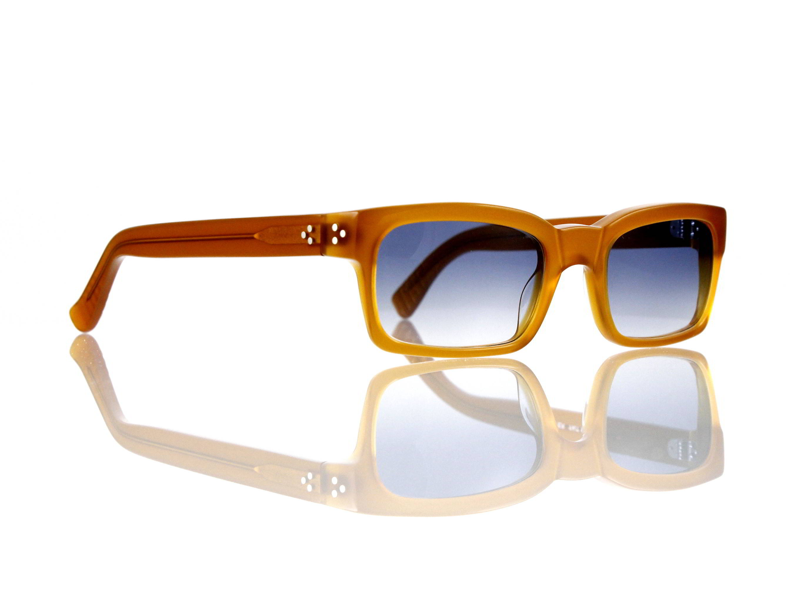 Lesca Lunetier Mod. Bauhaus Sonne Col. 6 Größe 51-19 - 145mm Kunststoff blaugrau verlauf