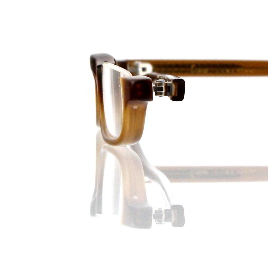 Lesca Lunetier • DL 14 • Col. cognac matt • Acetat-Halb-Brillen-Fassung