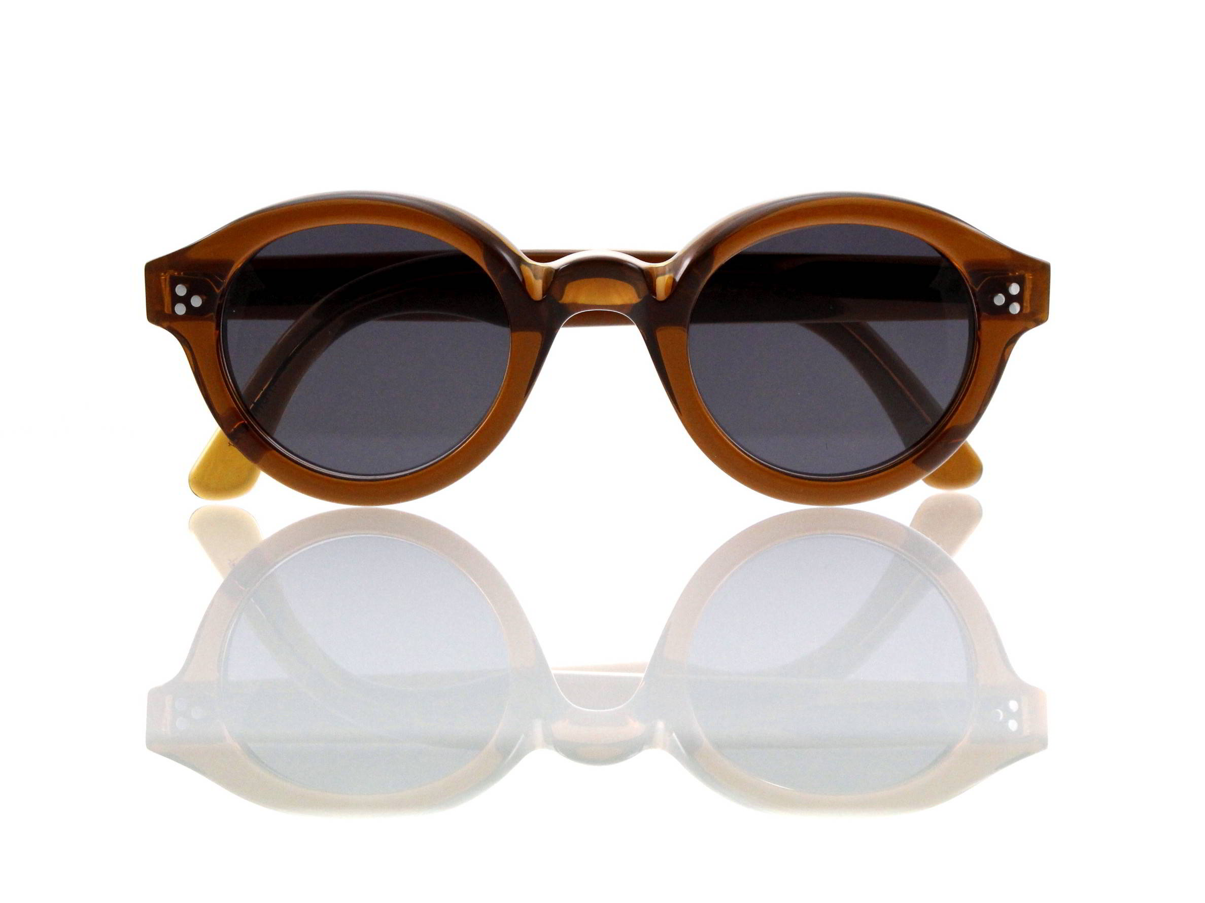 Lesca Lunetier • La Corb's • Sonnenbrille • Col. Cognac • Kunststoff grau 85%