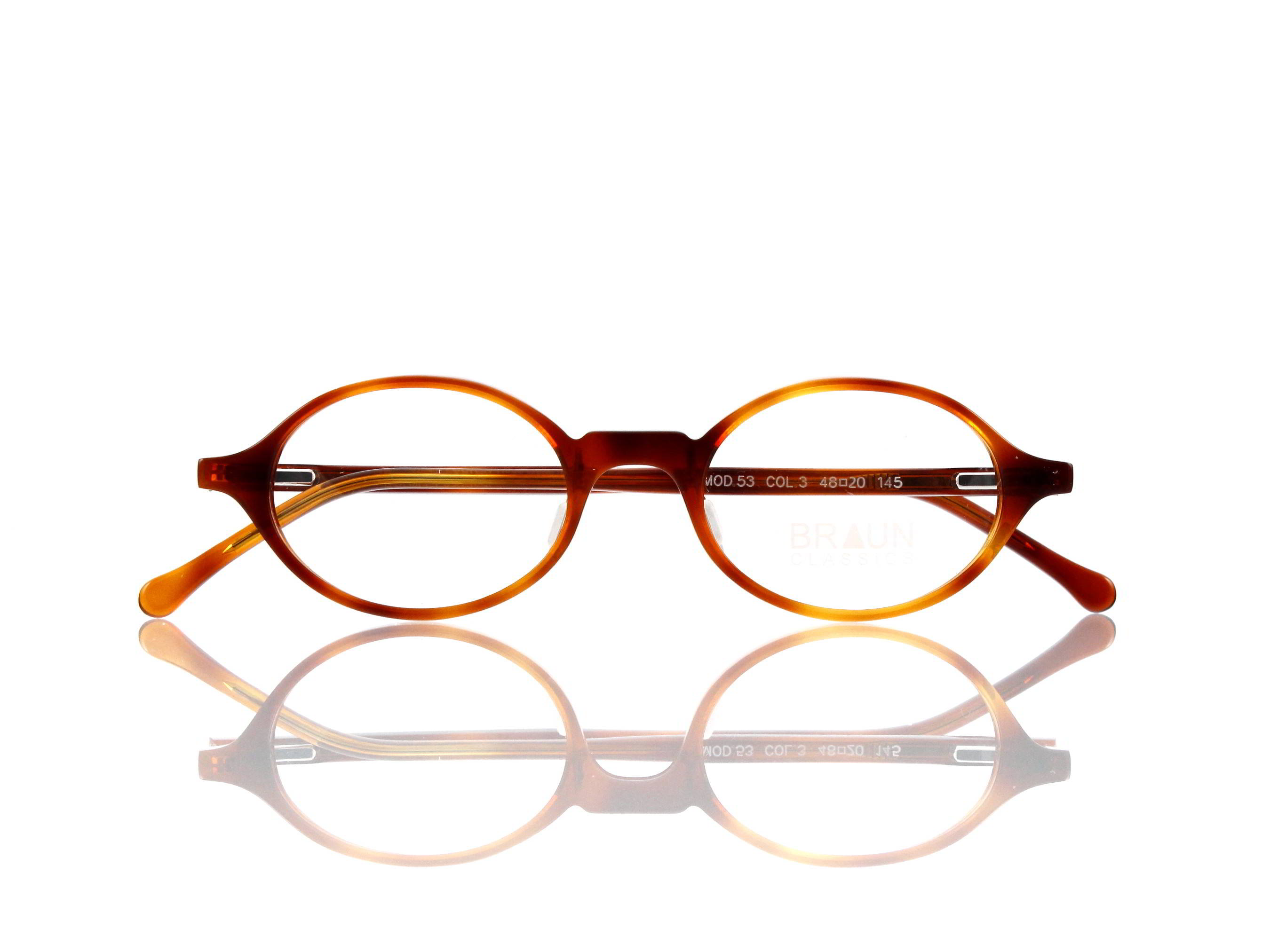 Braun Classics • Acetat • Modell 53 • F 3 • Größe 48-20-145 mm