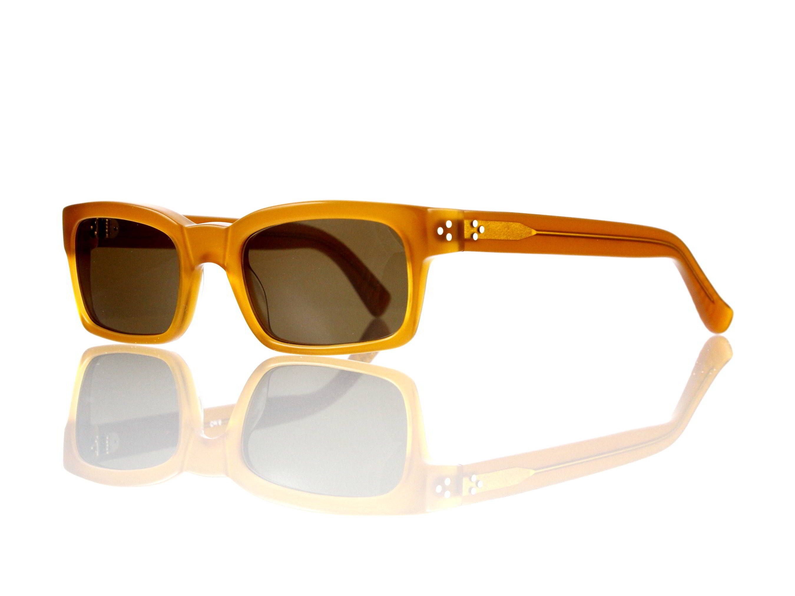 Lesca Lunetier Mod. Bauhaus Sonne Col. 6 Größe 51-19 - 145mm Kunststoff braun 85%