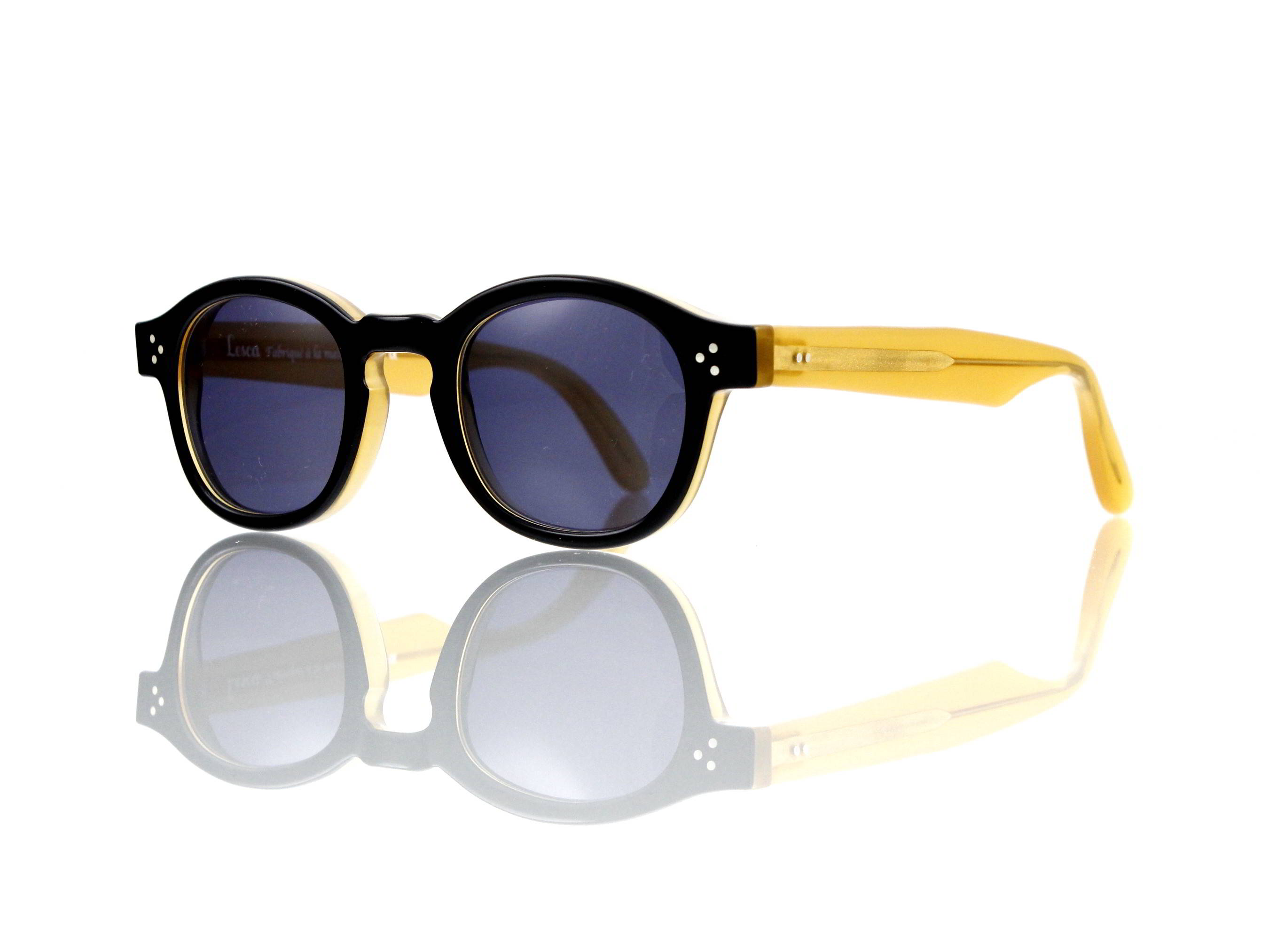 Lesca Lunetier Mod. P.080 Sonne Col. C.240 Größe 44-22 - 145mm Kunststoff blaugrau 85%