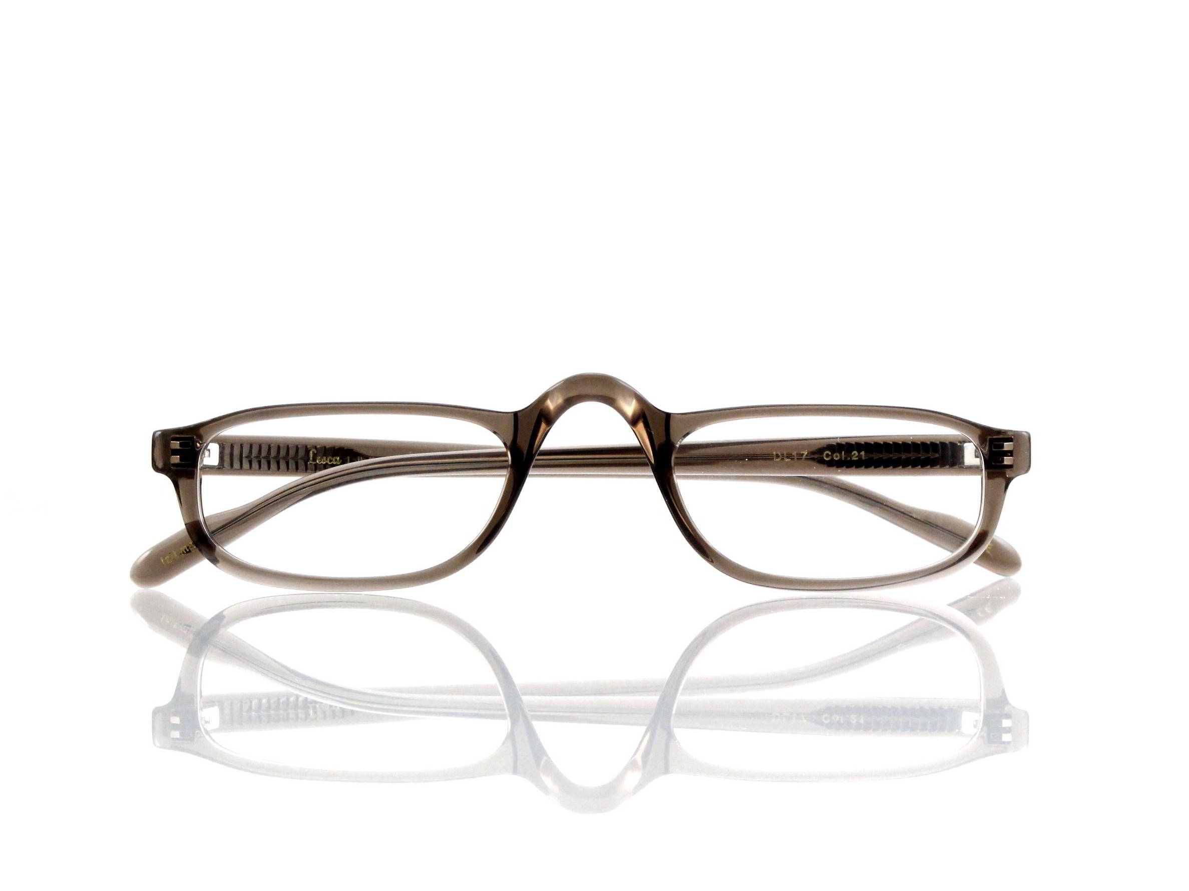 Lesca Lunetier • DL 17 • Col. 21 • Acetat-Halb-Brillen-Fassung