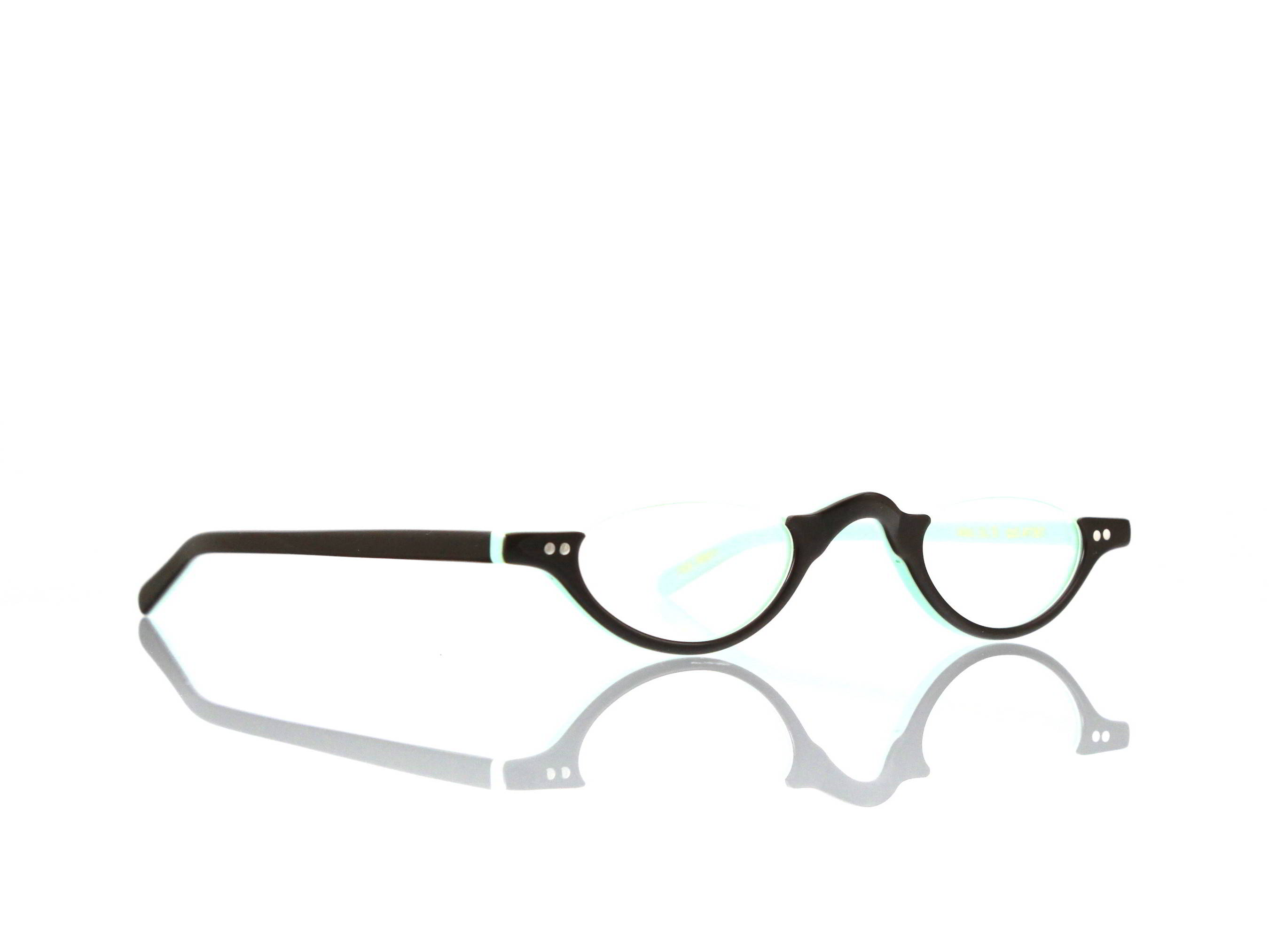 Lesca Lunetier • DL 9 • Col. 4161 • Acetat-Halb-Brillen-Fassung