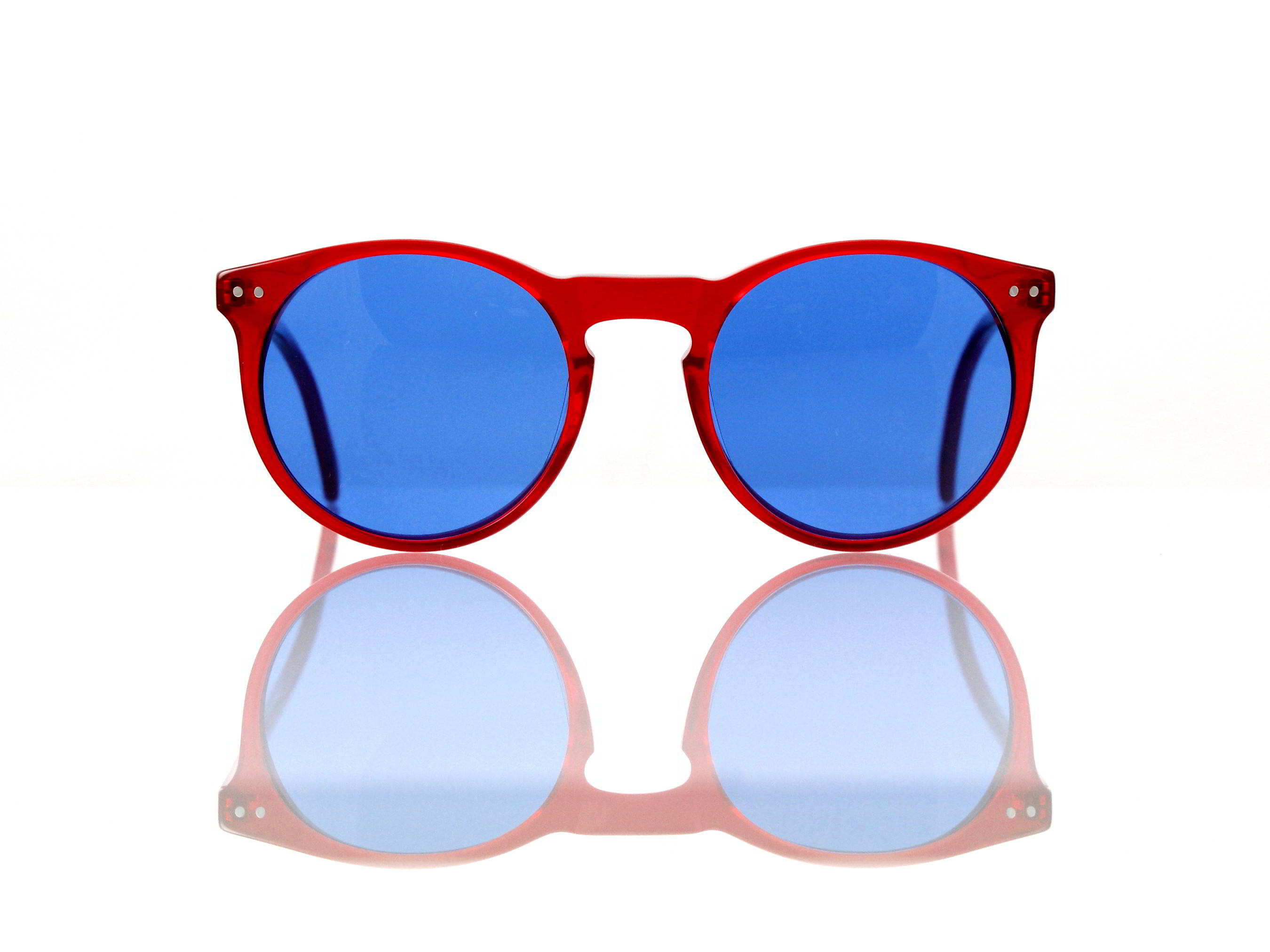 Lesca Lunetier Mod. P 9 Sonne Col. rot Größe 50-22 - 145 mm Kunststoff blau 70%