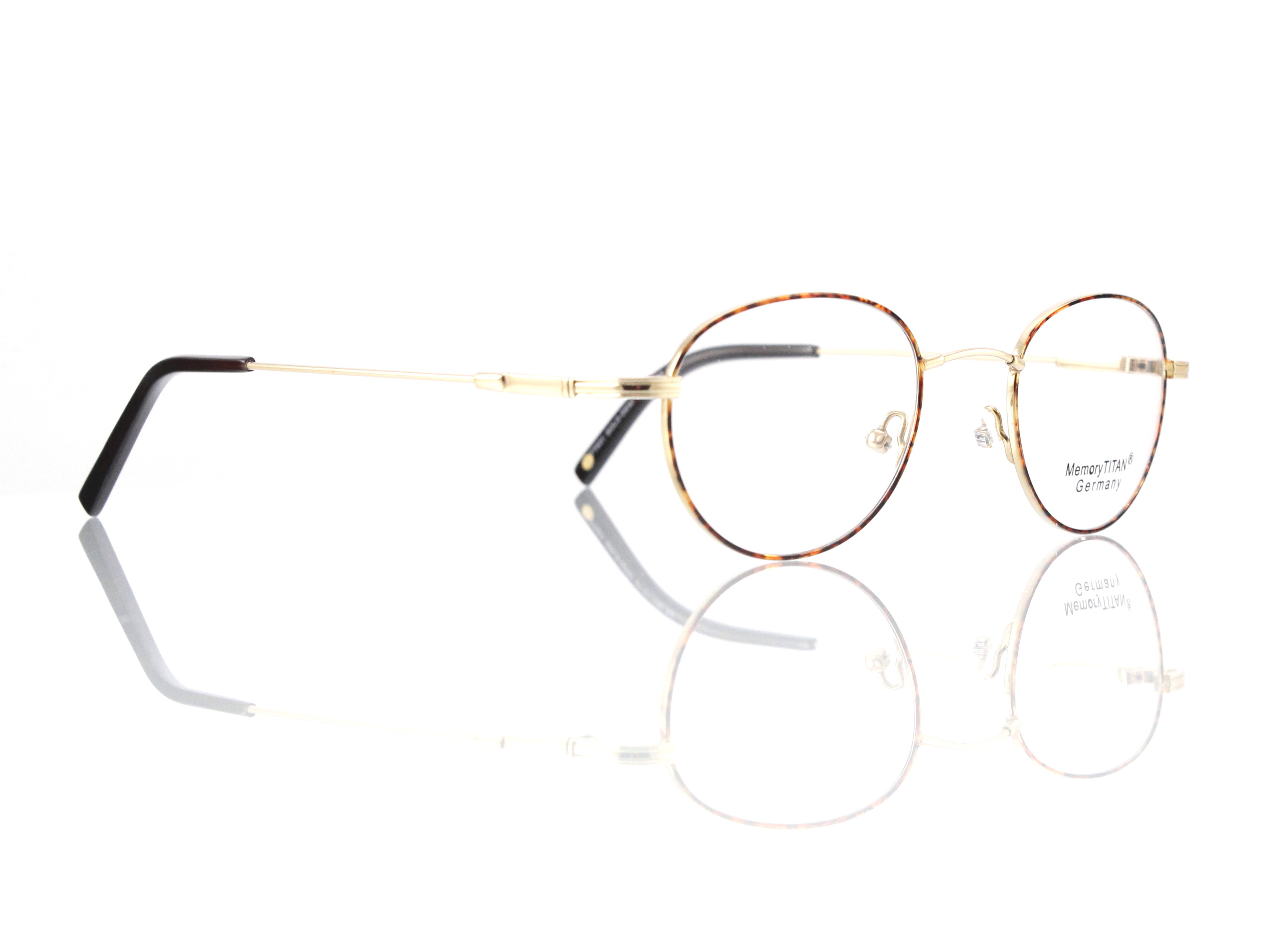 MemoryTITAN Mod. TT 531 Col. C 2  gold | glänzend | havanna | braun | aufgelegt  Größe 47-21