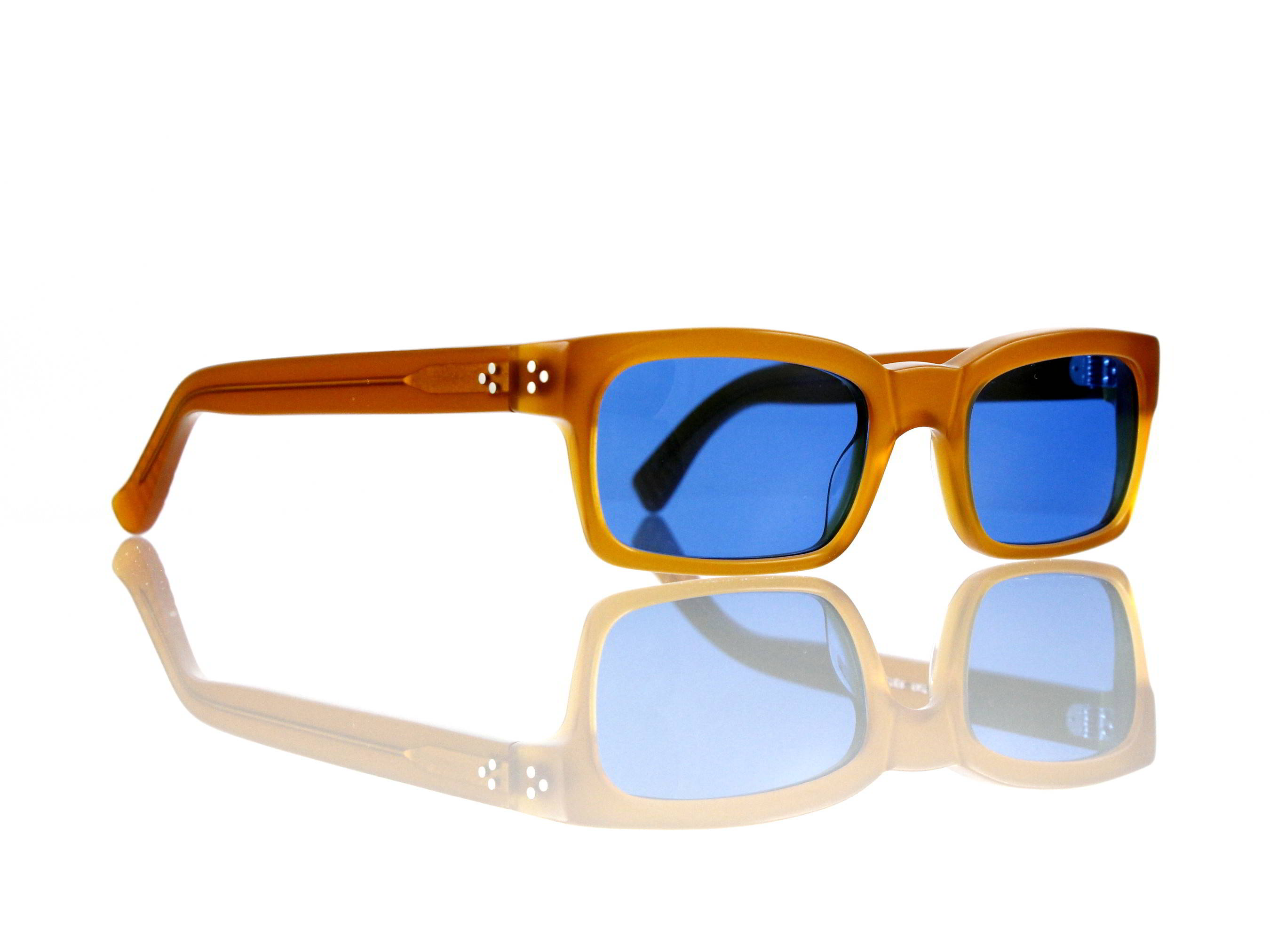 Lesca Lunetier Mod. Bauhaus Sonne Col. 6 Größe 51-19 - 145mm Kunststoff blau 70%