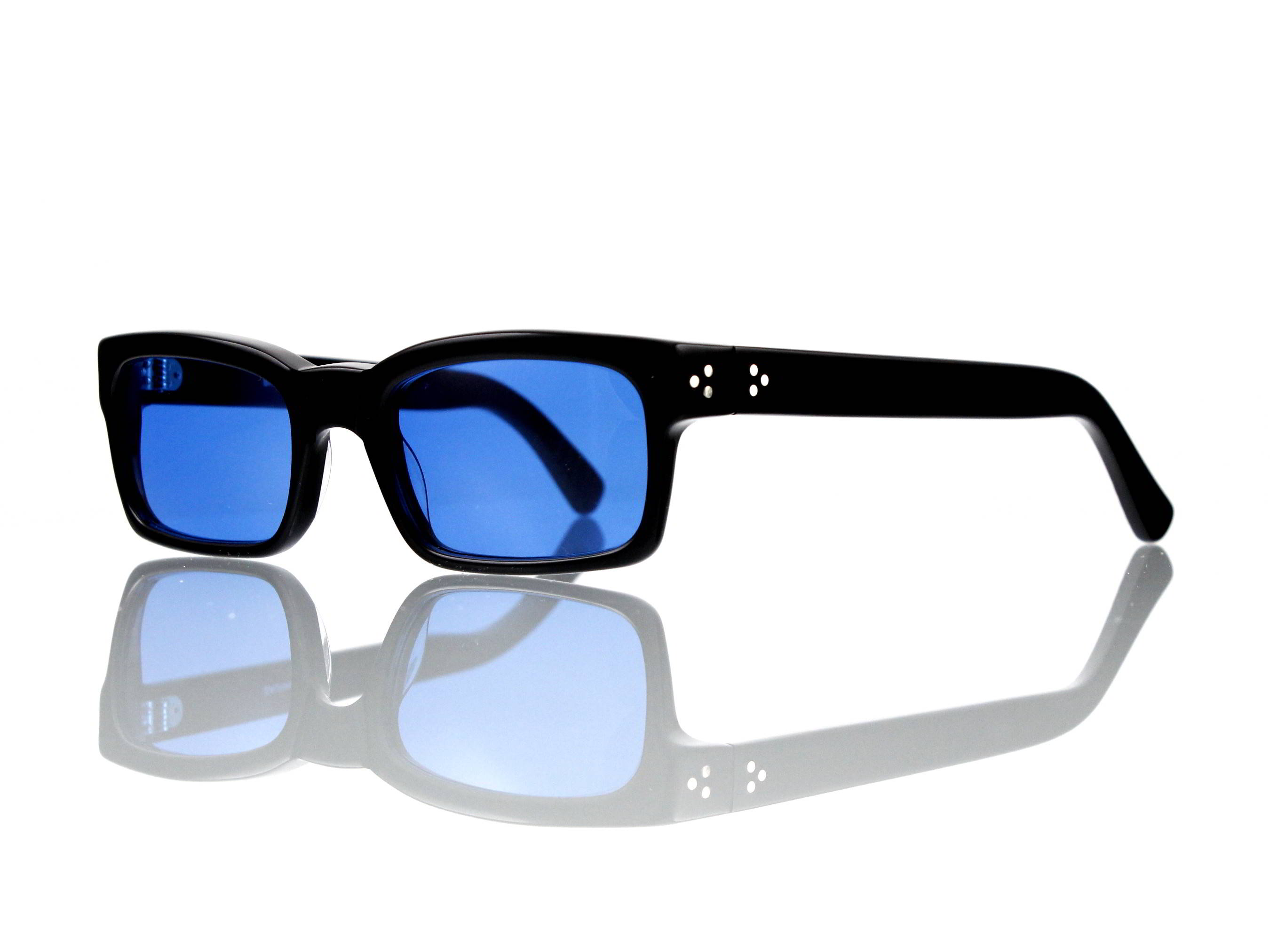 Lesca Lunetier Mod. Bauhaus Sonne Col. 1 Größe 51-19 - 145mm Kunststoff blau 70%