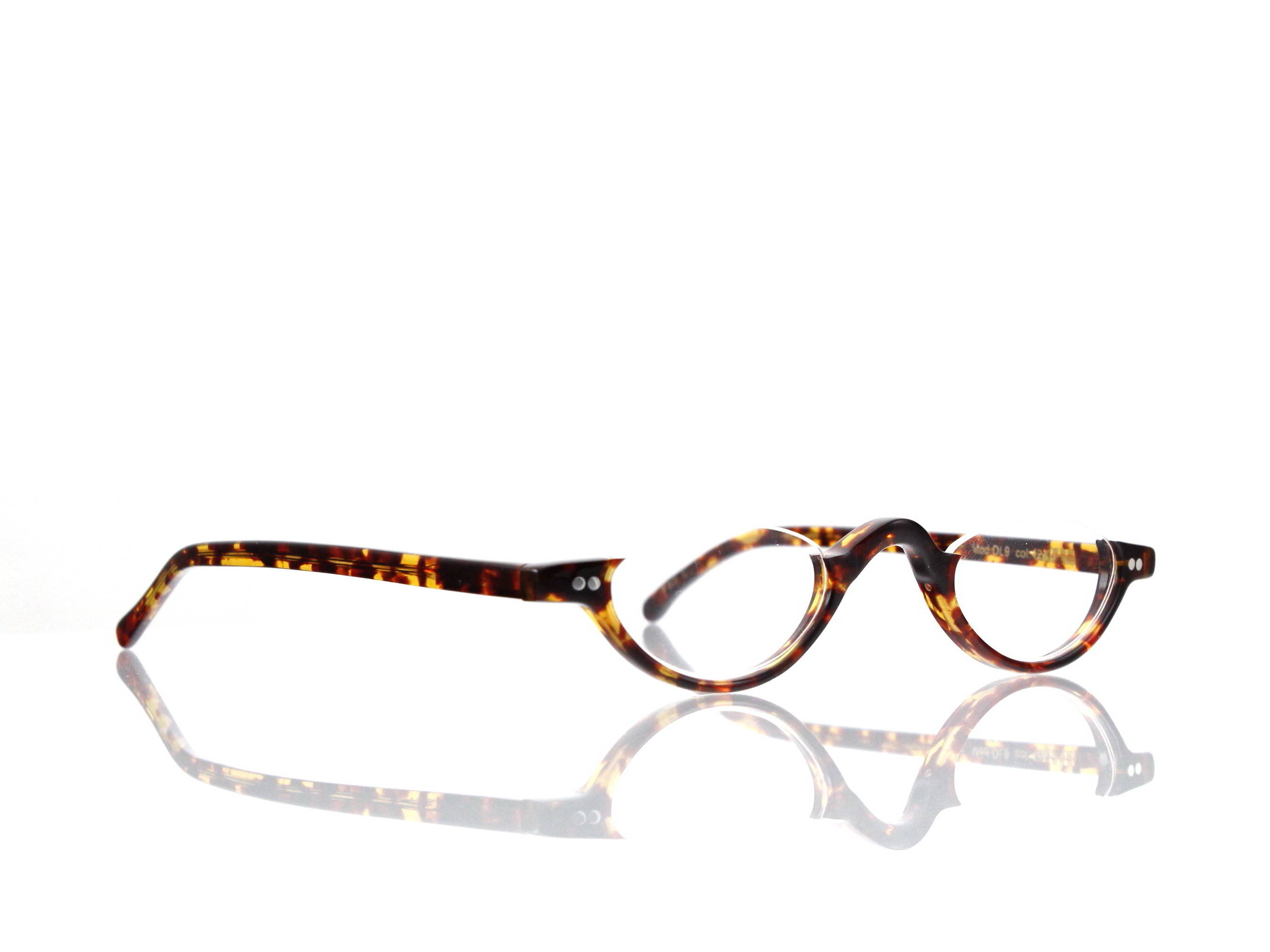 Lesca Lunetier • DL 9 • Col. 424 • Acetat-Halb-Brillen-Fassung