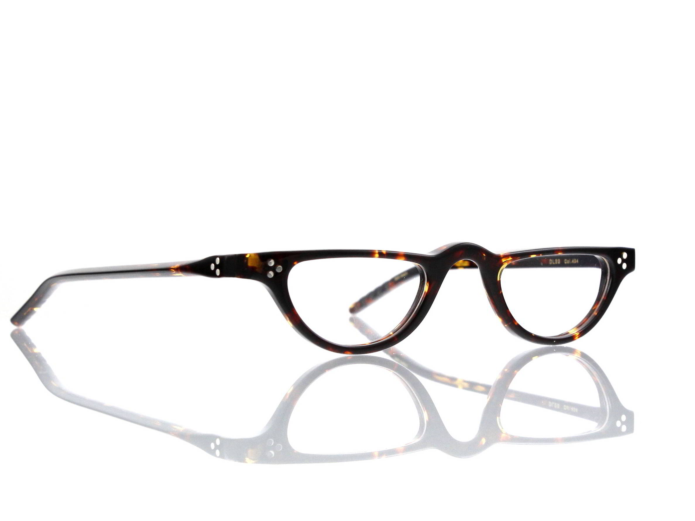 Lesca Lunetier • DL 23 • Col. 424 • Acetat-Halb-Brillen-Fassung