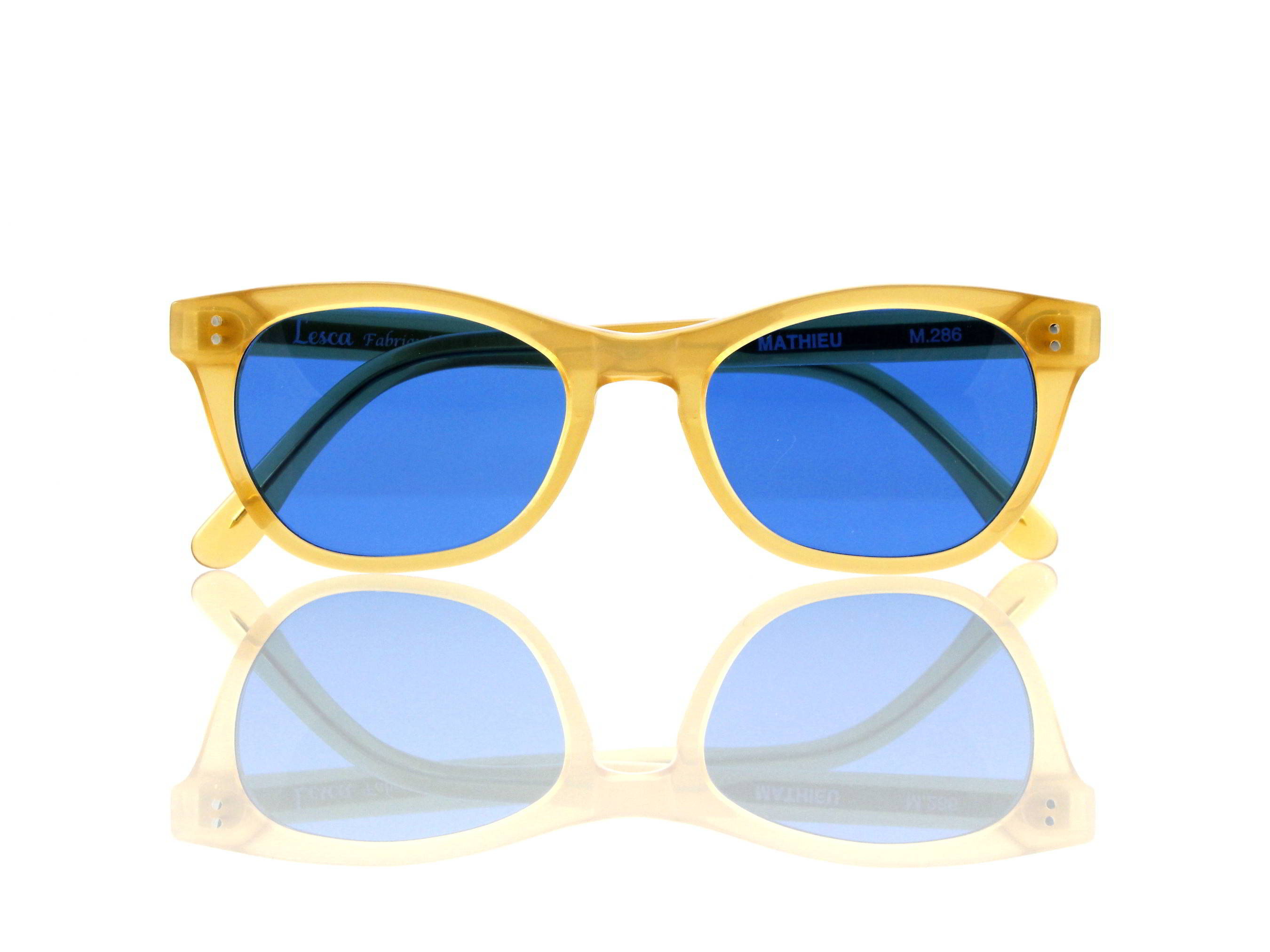 Lesca Lunetier Mod. Mathieu Sonne Col. M. 286 Größe 50-22 -145mm Kunststoff blau 70%
