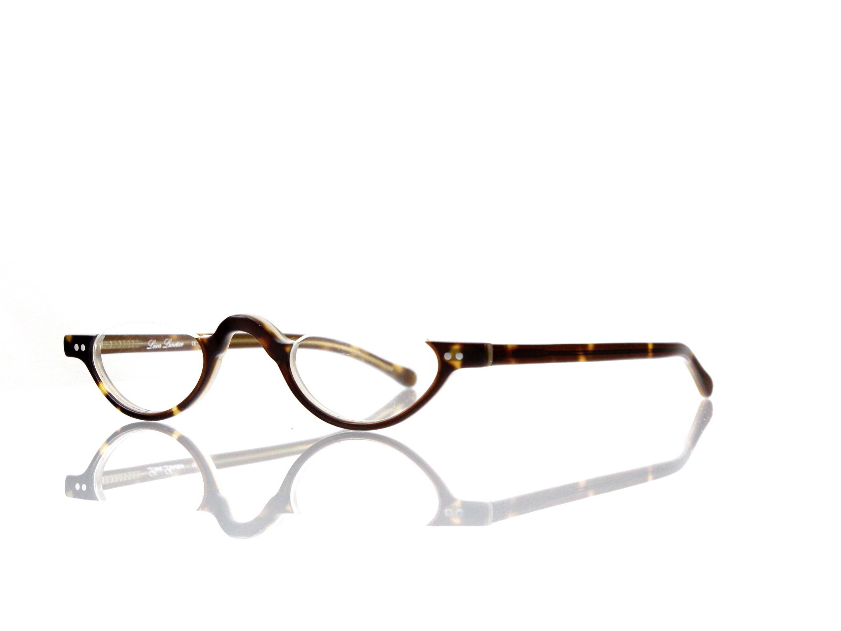 Lesca Lunetier • DL 9 • Col. 252 • Acetat-Halb-Brillen-Fassung
