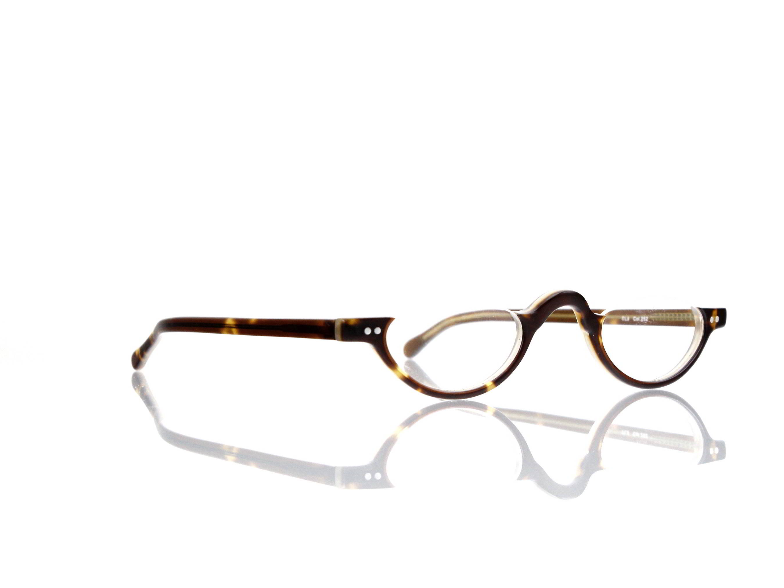 Lesca Lunetier • DL 9 • Col. 252 • Acetat-Halb-Brillen-Fassung