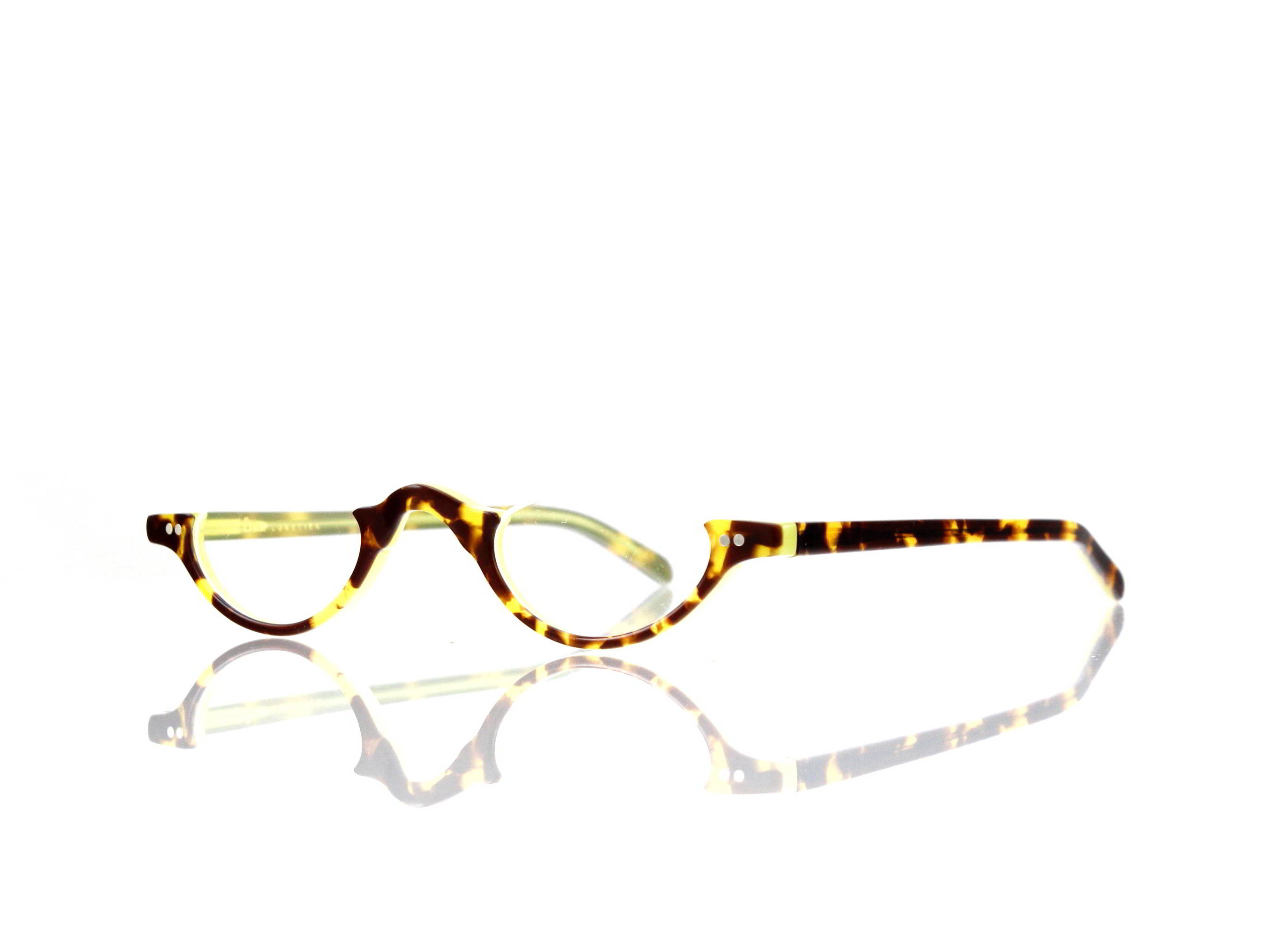 Lesca Lunetier • DL 9 • Col. 544 • Acetat-Halb-Brillen-Fassung