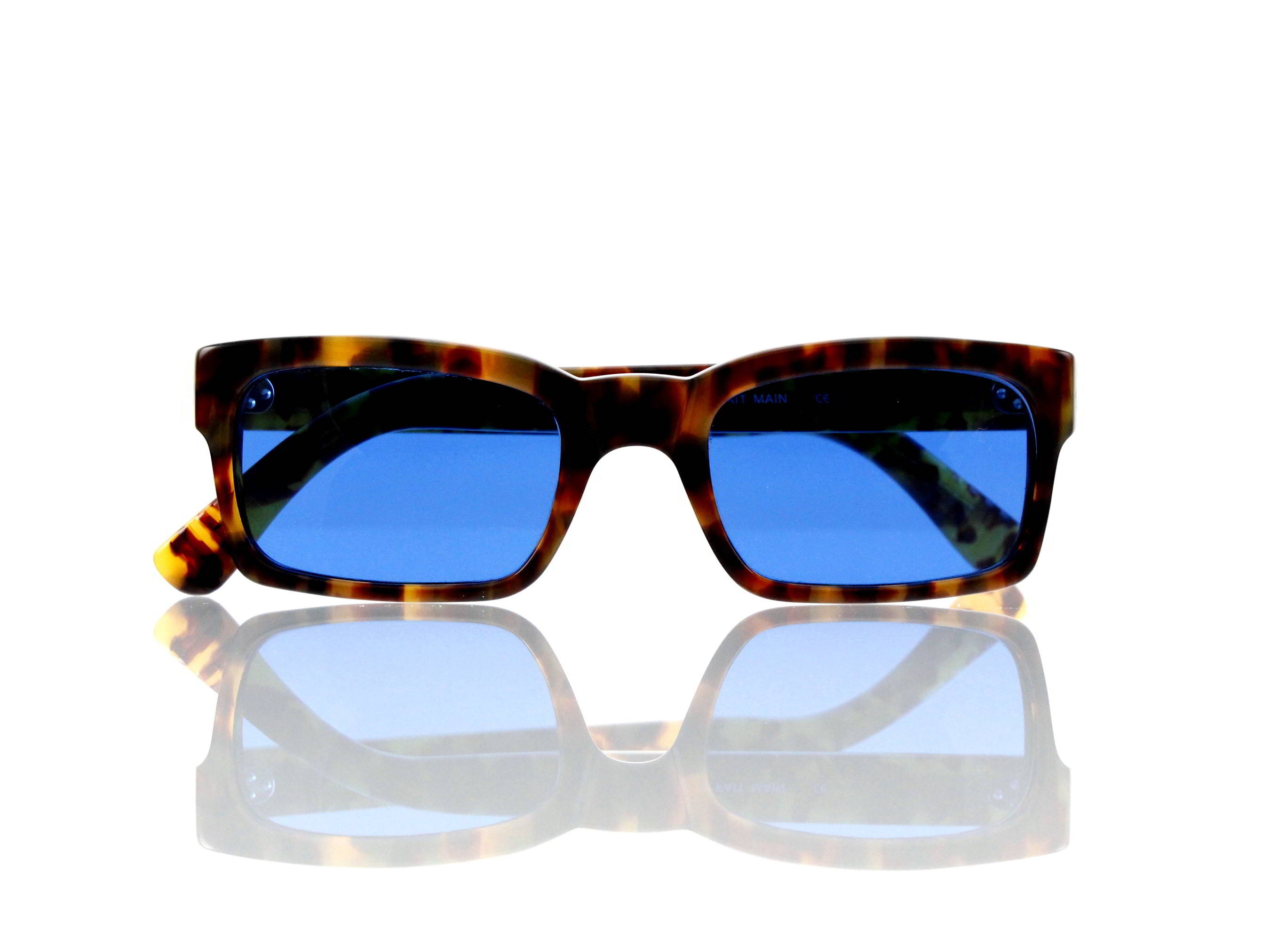 Lesca Lunetier Mod. Bauhaus Sonne Col. 4 Größe 51-19 - 145mm Kunststoff blau 70%