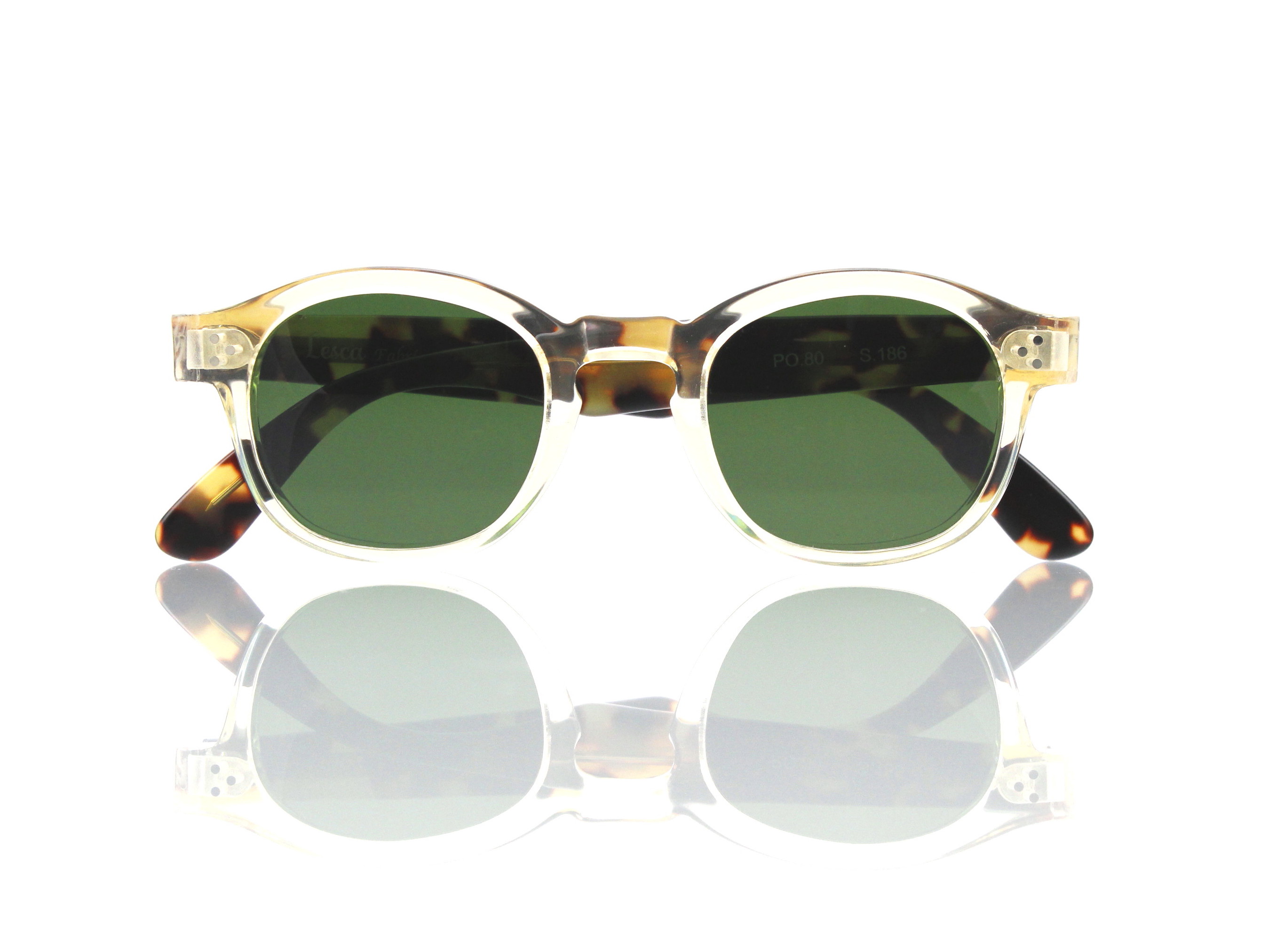 Lesca Lunetier Mod. P.080 Sonne RB3 grün 70% Silikat Col. S186 alt kristall gelb dunkel braun