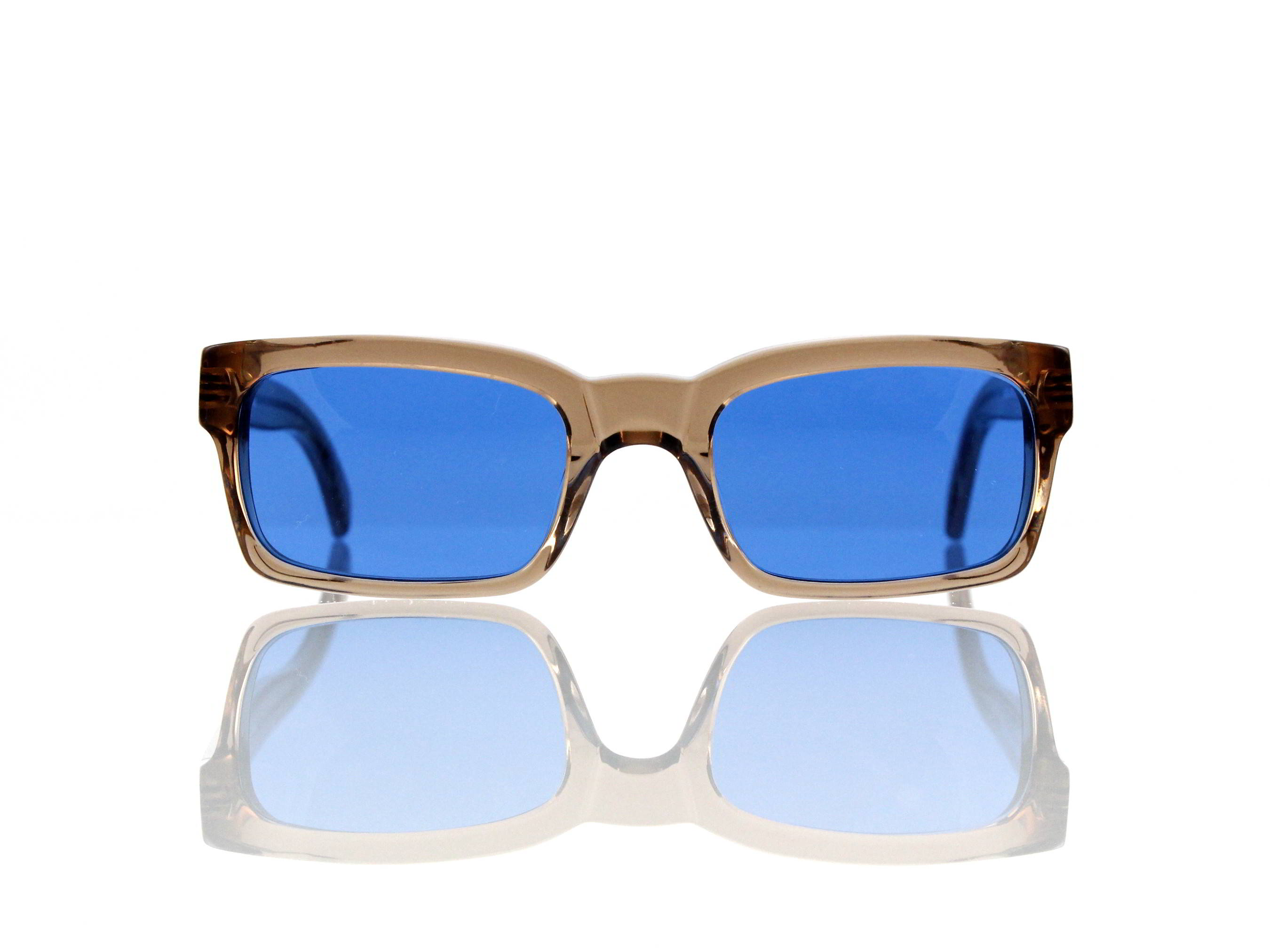 Lesca Lunetier Mod. Bauhaus Sonne Col. 8 Größe 51-19 - 145mm Kunststoff blau 70%