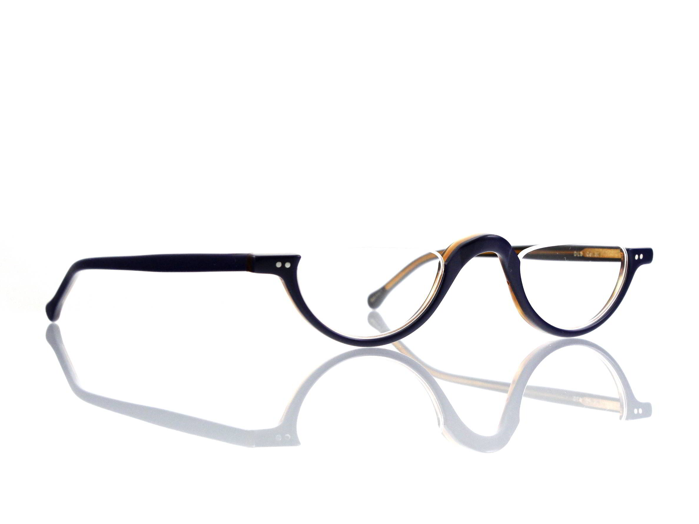 Lesca Lunetier • DL 3 • Col. 30 • Acetat-Halb-Brillen-Fassung