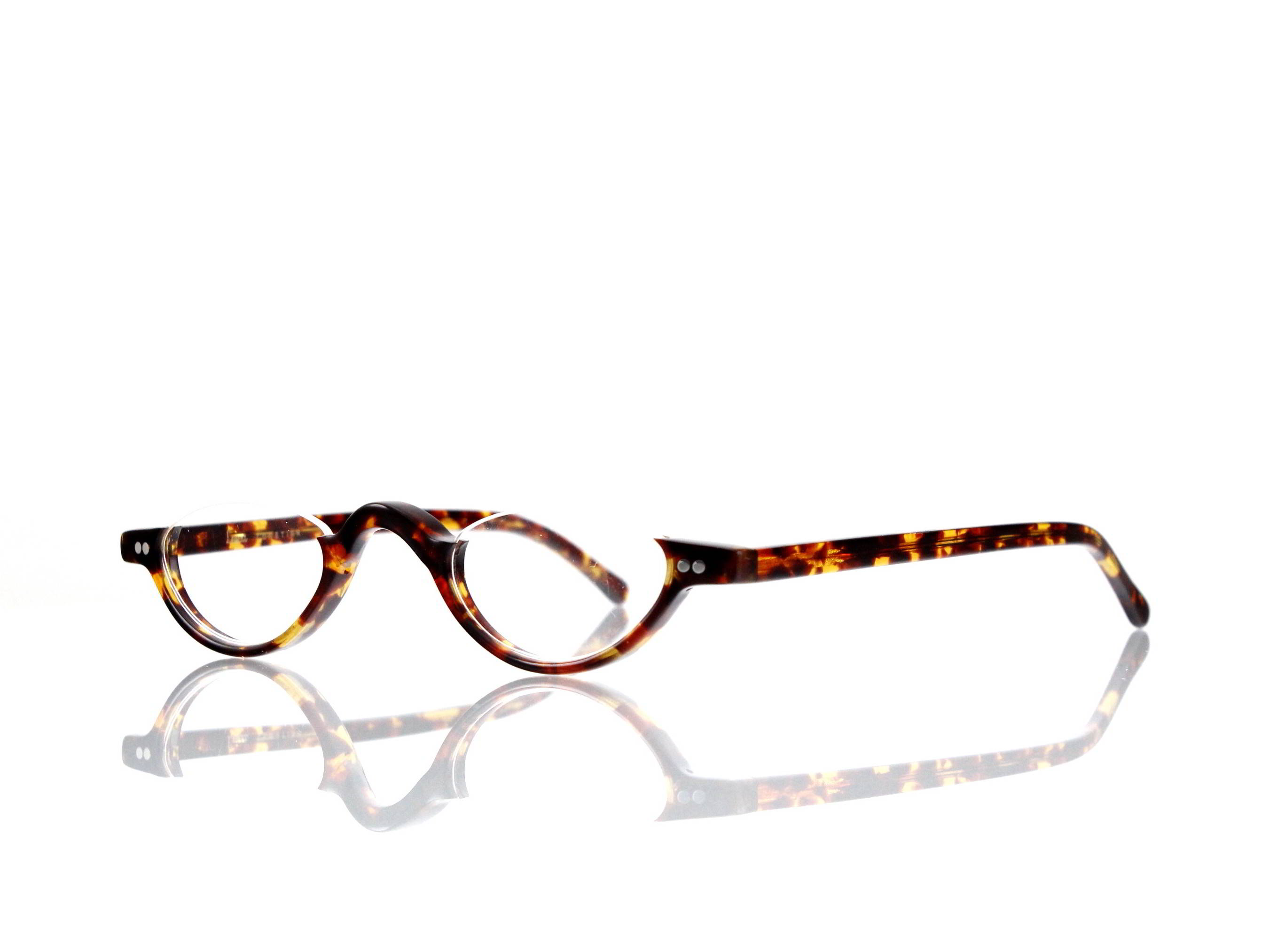 Lesca Lunetier • DL 9 • Col. 424 • Acetat-Halb-Brillen-Fassung